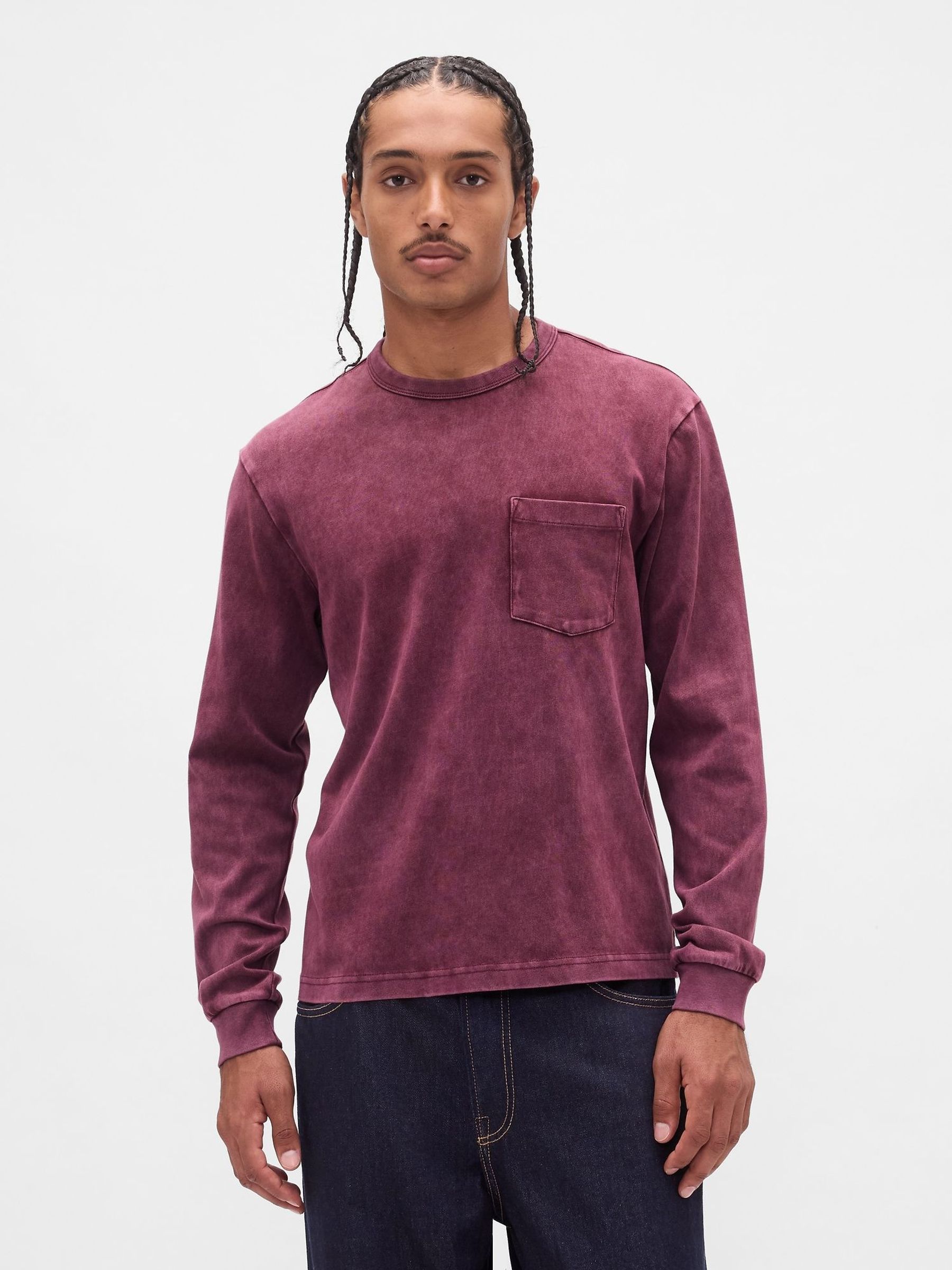 Washed Red Heavyweight Relaxed T-Shirt (W73324) | £35