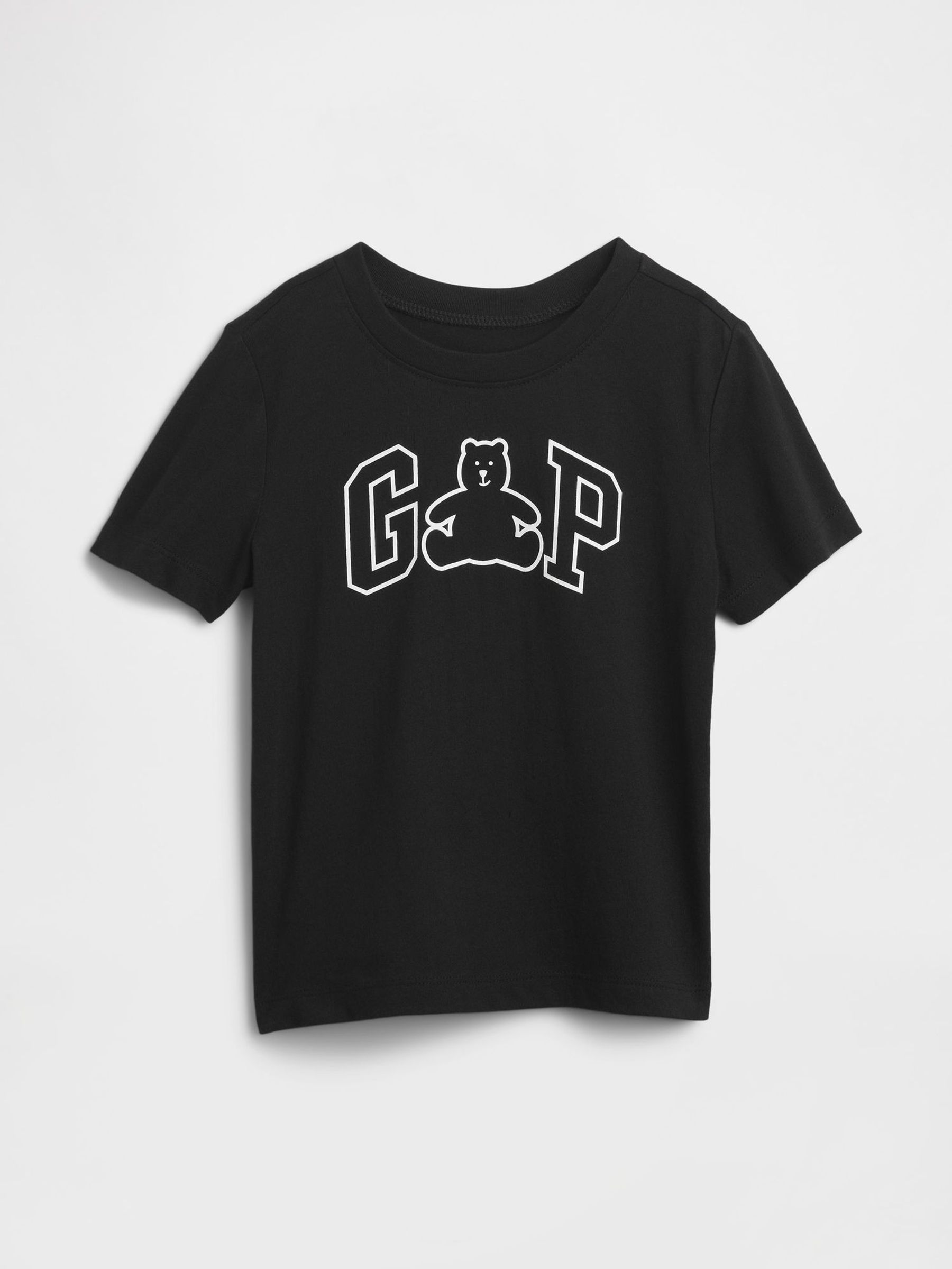 Black Logo Crew Neck Short Sleeve T-Shirt (6mths-5yrs) (W73325) | £10