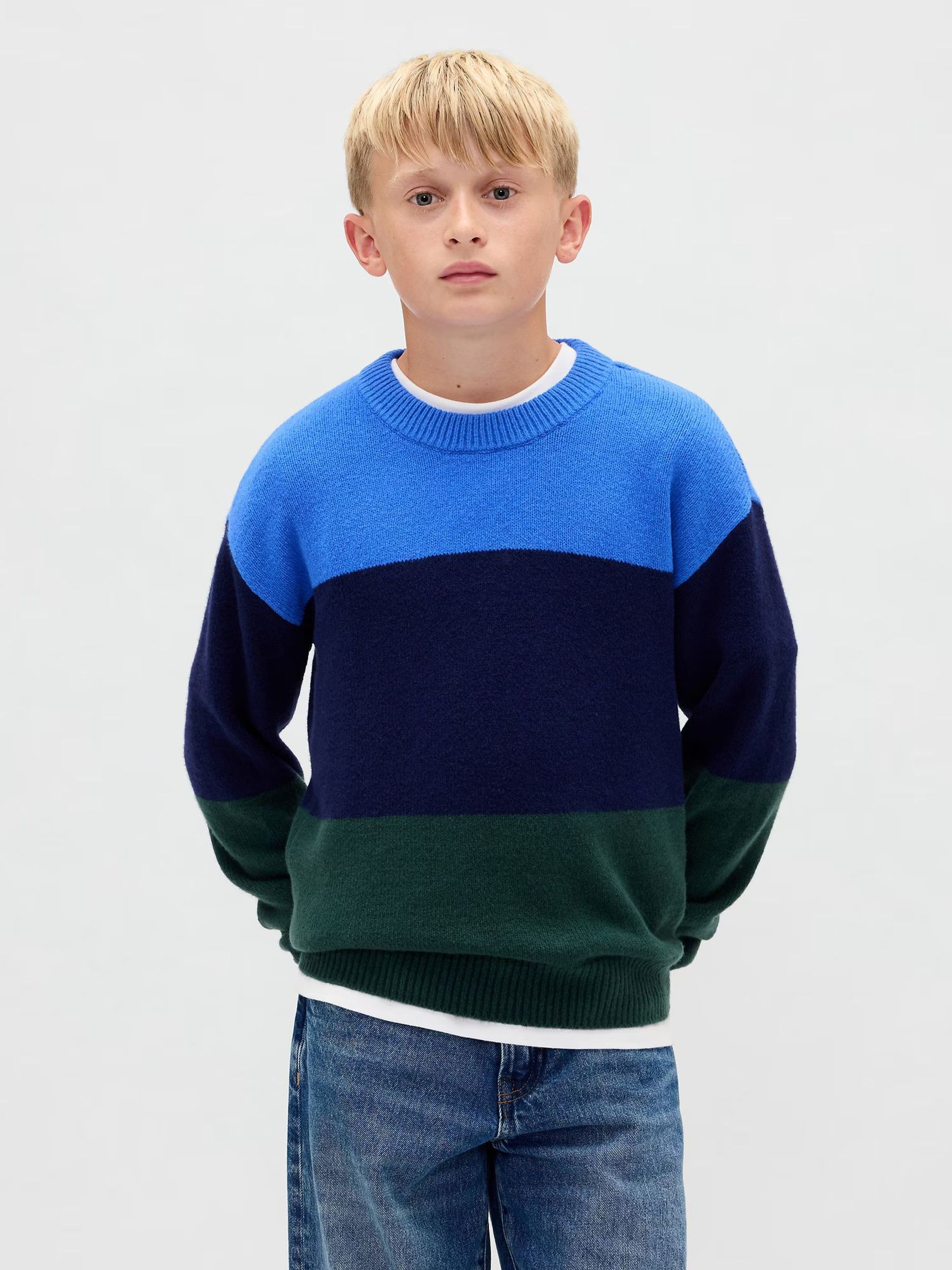 Blue CashSoft Relaxed Crew Neck Sweatshirt (W73337) | £30