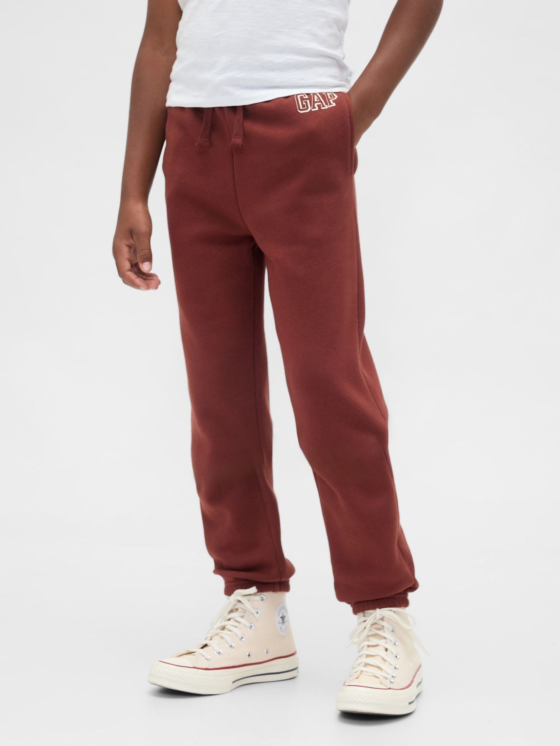 Brown Relaxed Logo Joggers (4-13yrs) (W73339) | £18