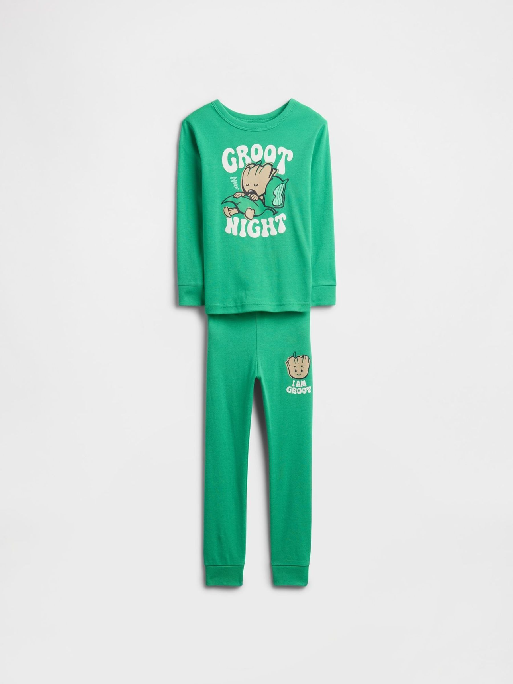 Green Marvel Long Sleeve Pyjama Top & Trousers Set (W73341) | £22