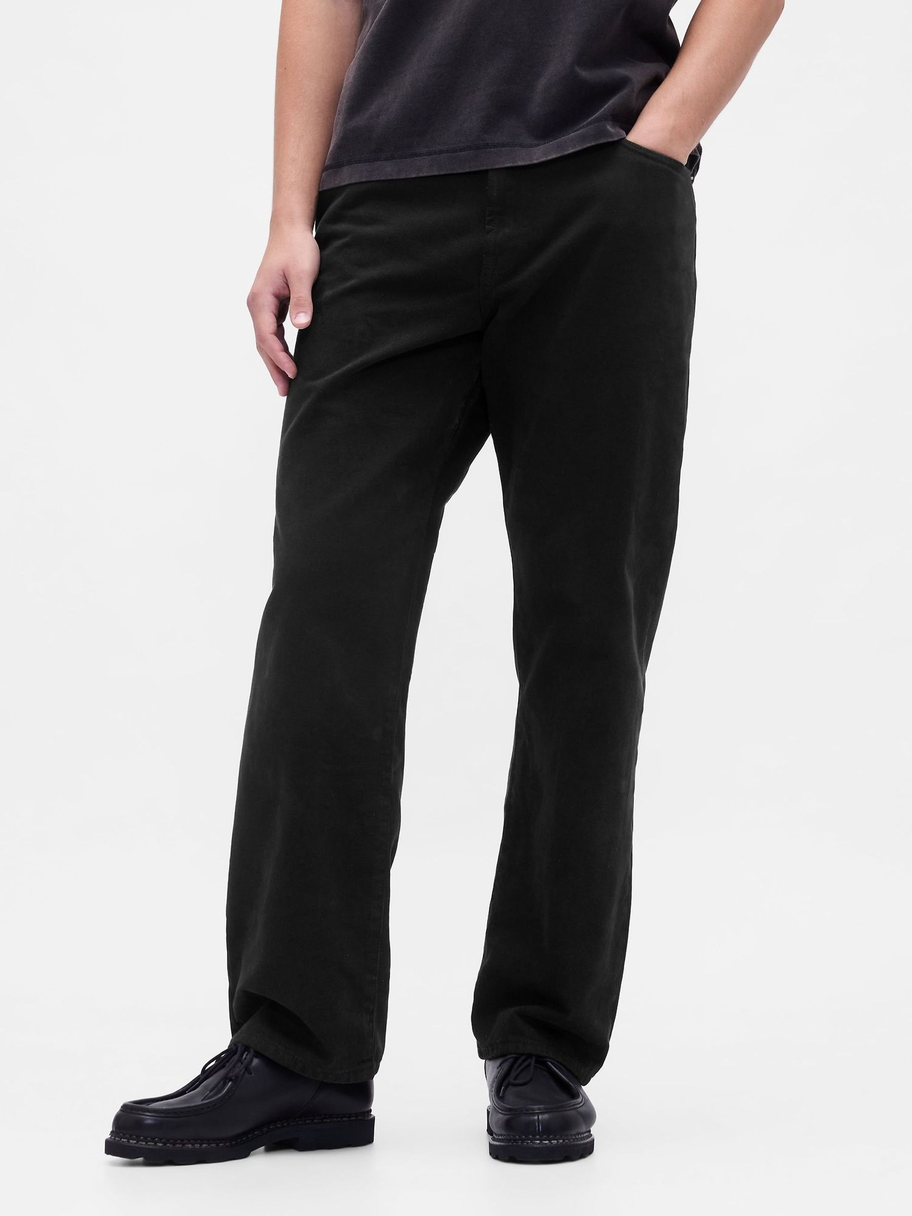 Black Relaxed Straight Jeans (W73414) | £50