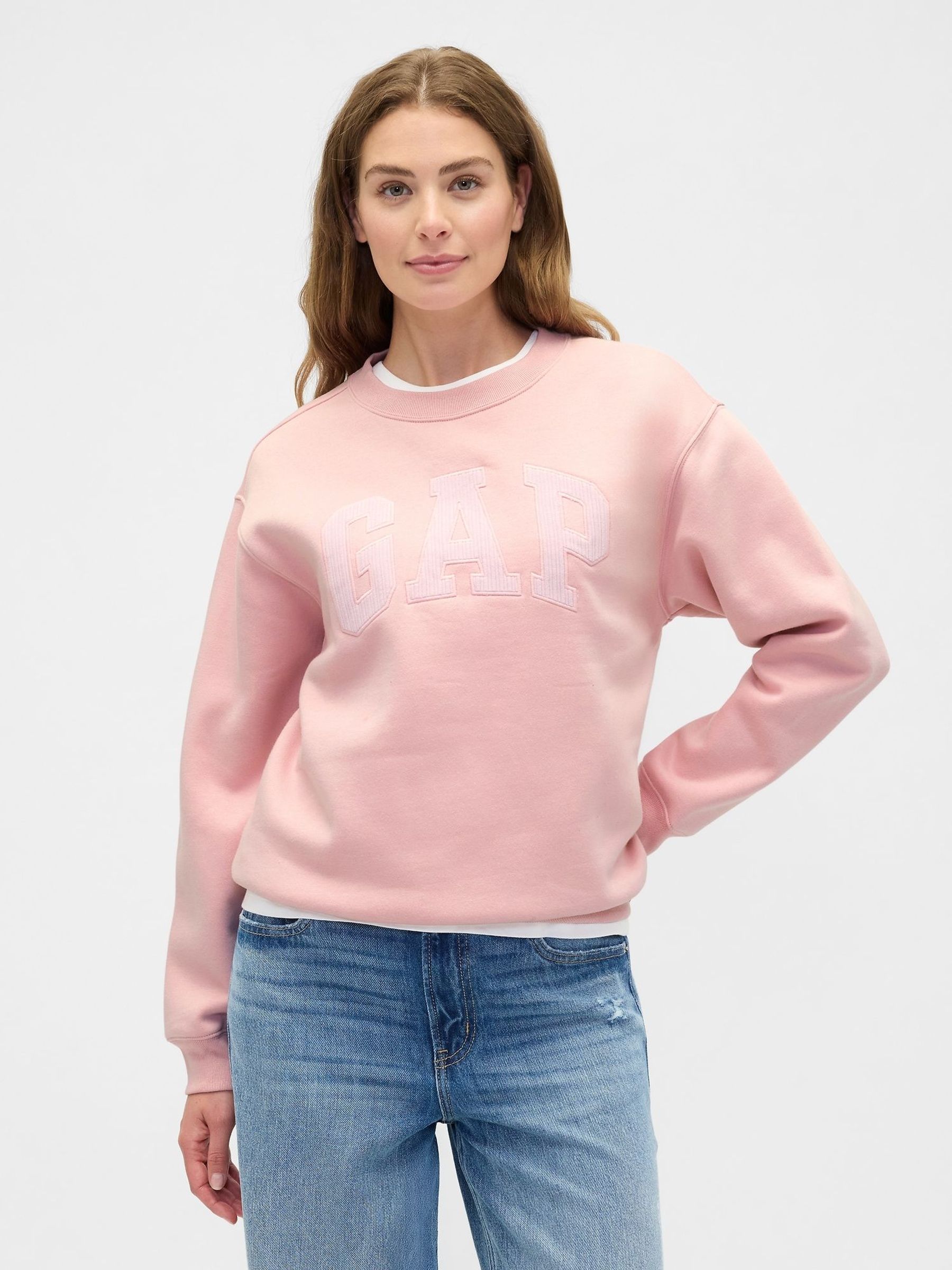 Pink Relaxed Logo Sweatshirt (W73415) | £30