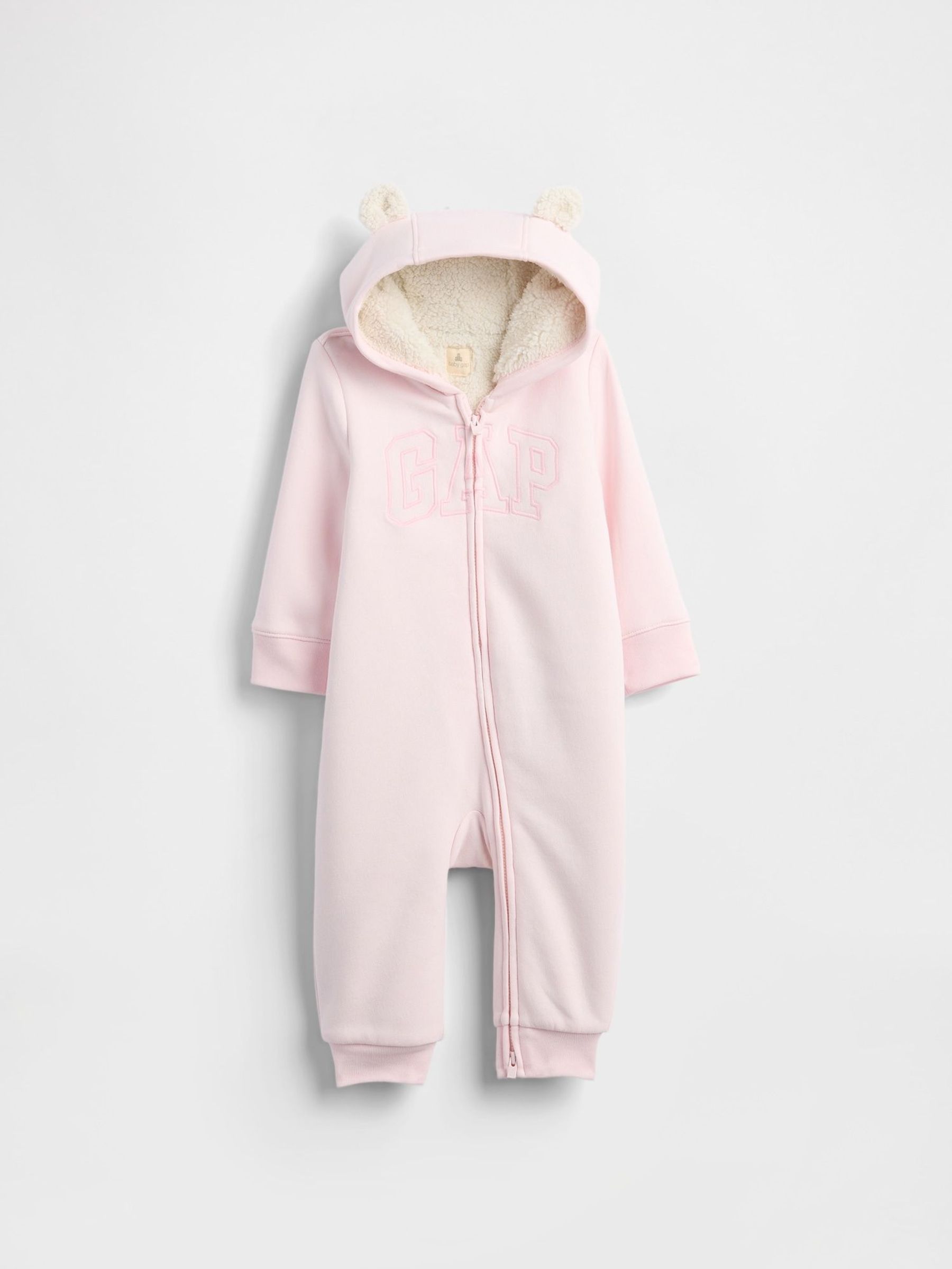 Pink Logo Sherpa One-Piece (Newborn-24mths) (W73446) | £30