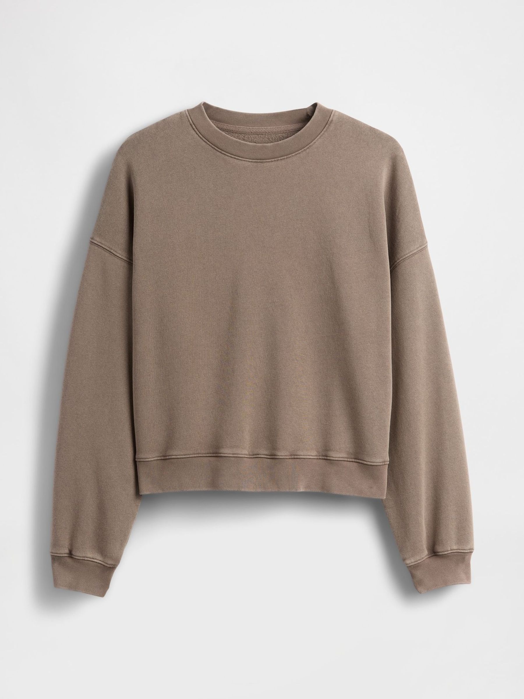 Brown Vintage Soft Wedge Crewneck Sweatshirt (W73462) | £35
