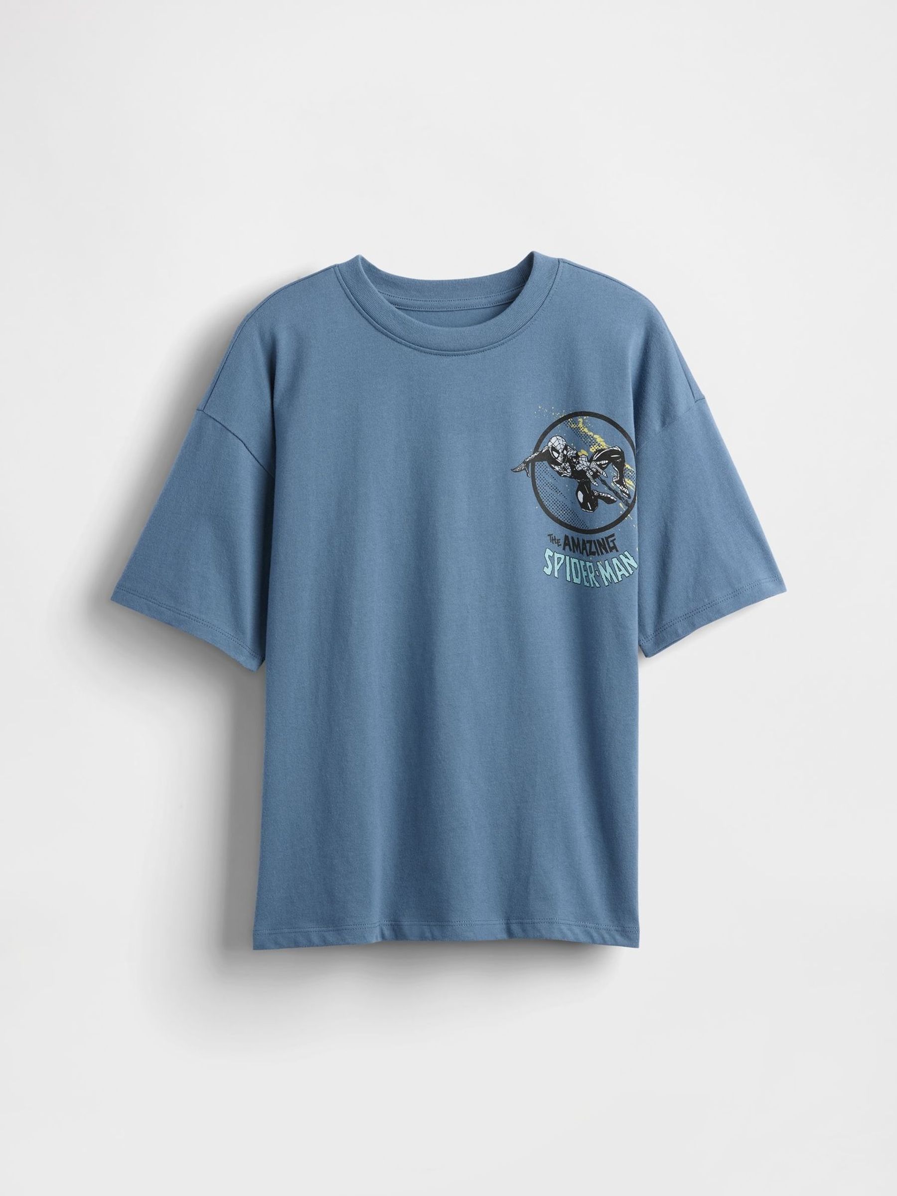 Blue Spiderman Marvel Relaxed Graphic Short Sleeve T-Shirt (4-13yrs) (W73473) | £14