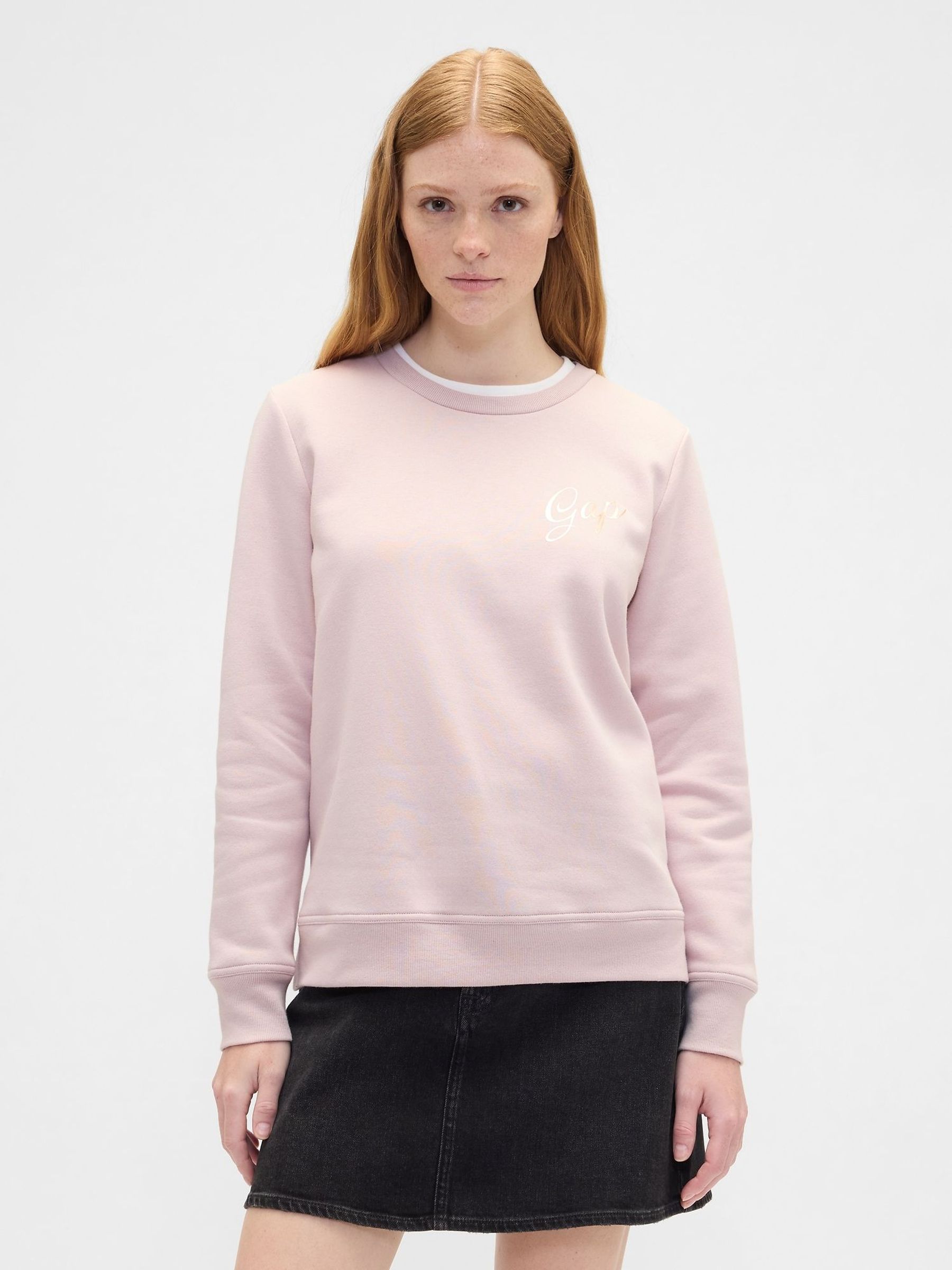 Pink Logo Crewneck Sweatshirt (W73526) | £25