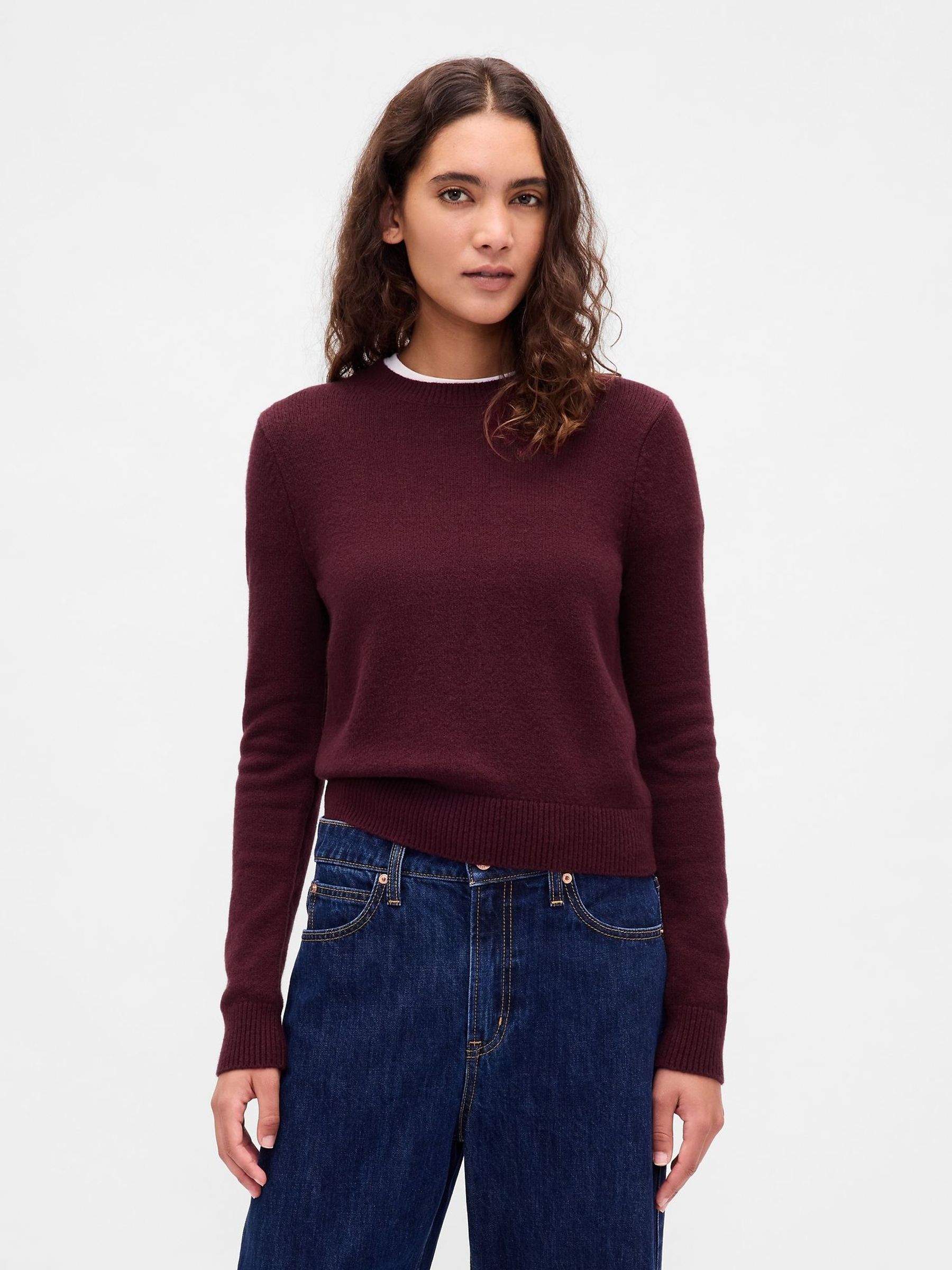 Red Soft Touch Crew Neck Jumper (W73527) | £35