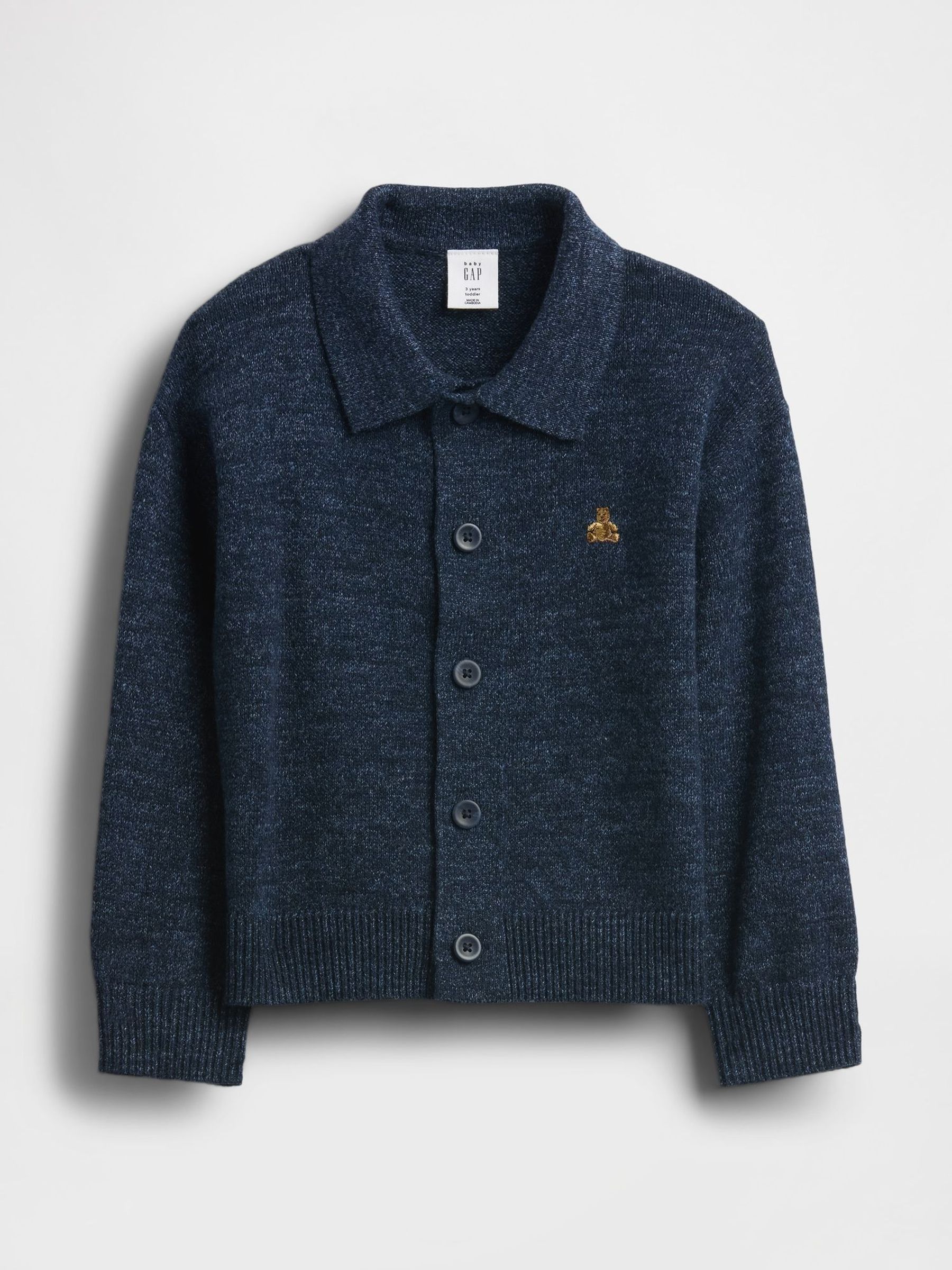 Blue Collared Button-Front Sweatshirt (6mths-5yrs) (W73562) | £25