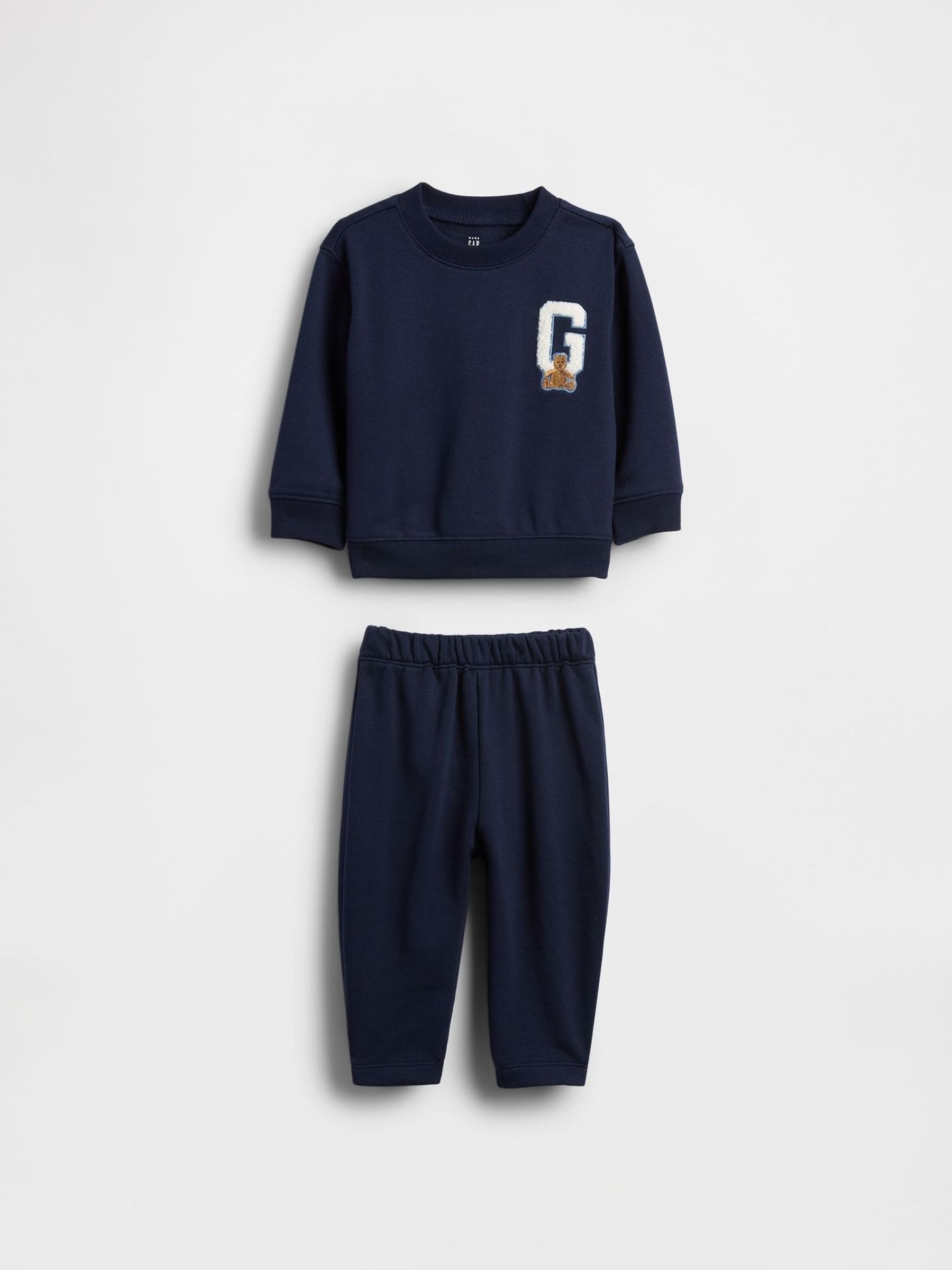 Navy Baby Vintage Soft Varsity Logo Sweat Set (Newborn-24mths) (W73566) | £25