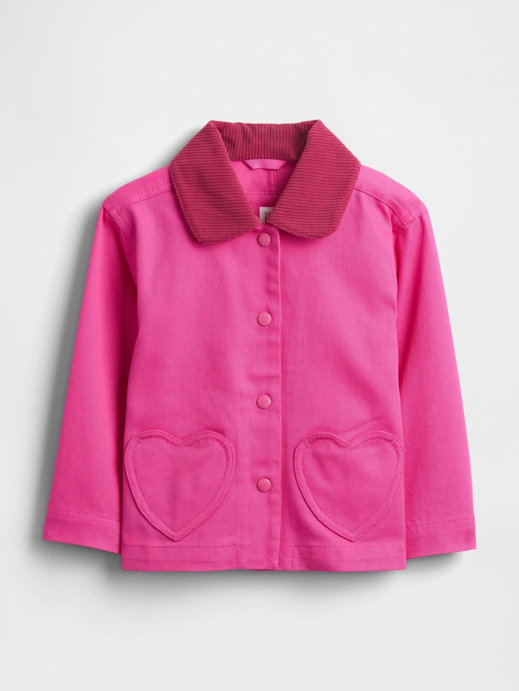 Pink Heart-Pocket Jacket (6mths-5yrs) (W73586) | £60