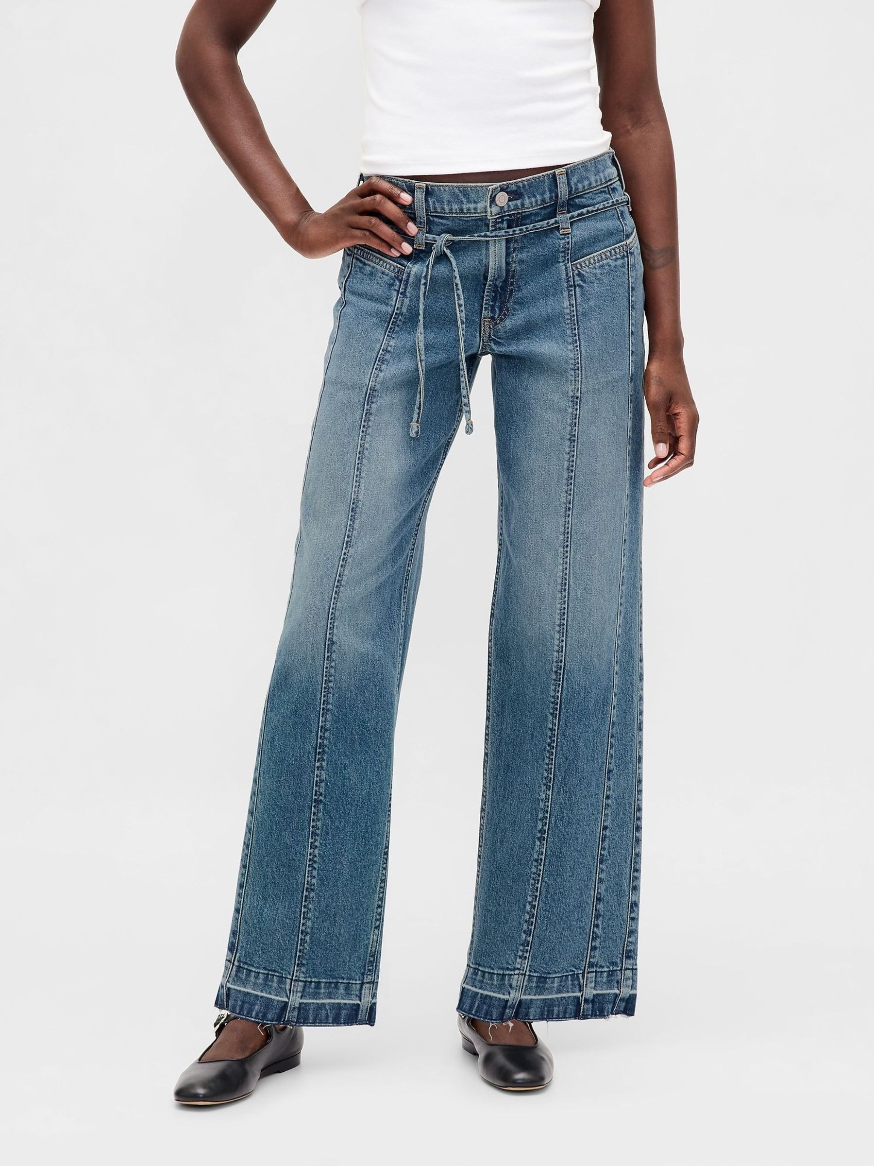 Blue Low Waisted '90s Loose Jeans (W73589) | £55