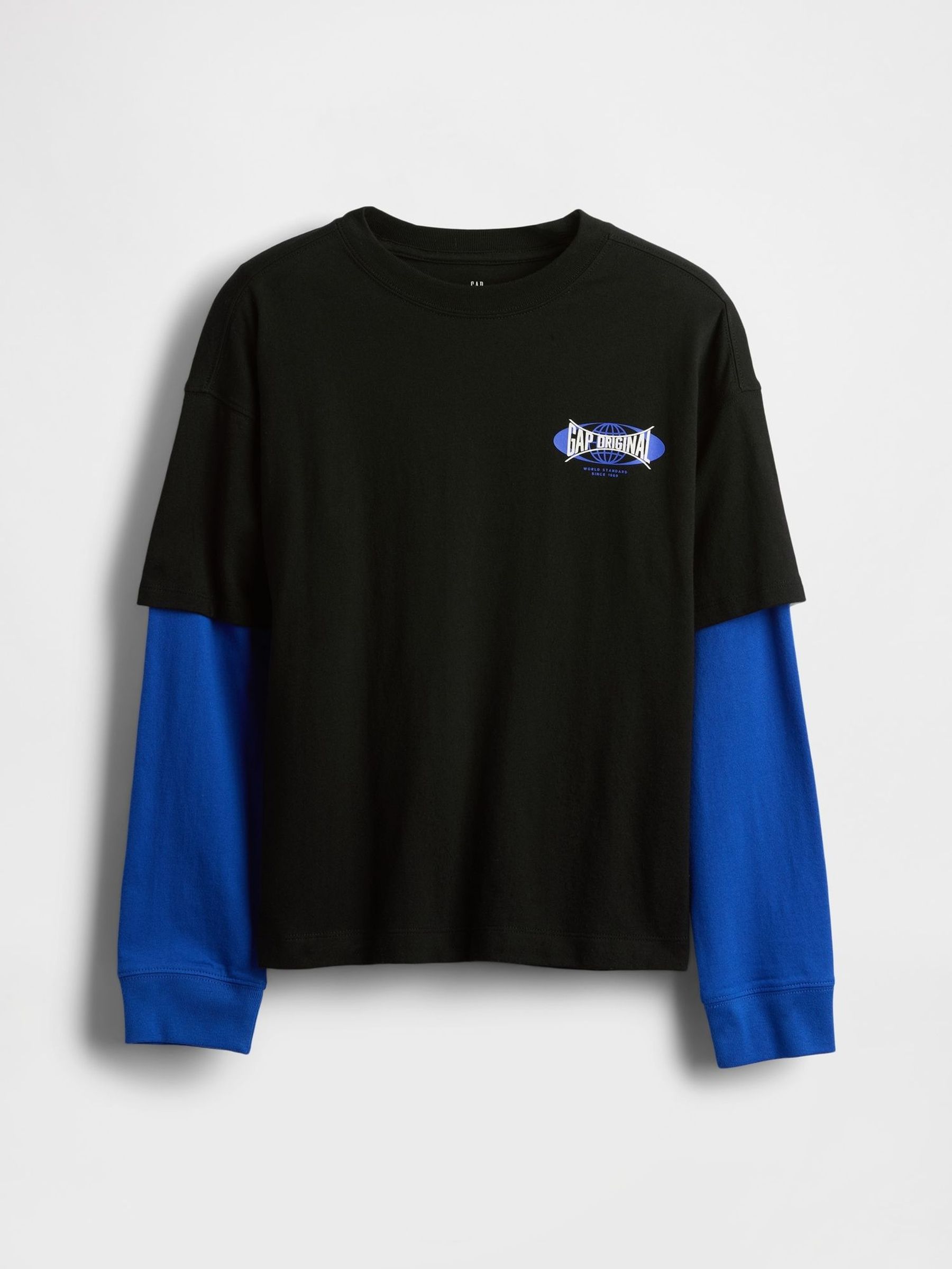 Black 2-in-1 Graphic T-Shirt (4-13yrs) (W73593) | £18