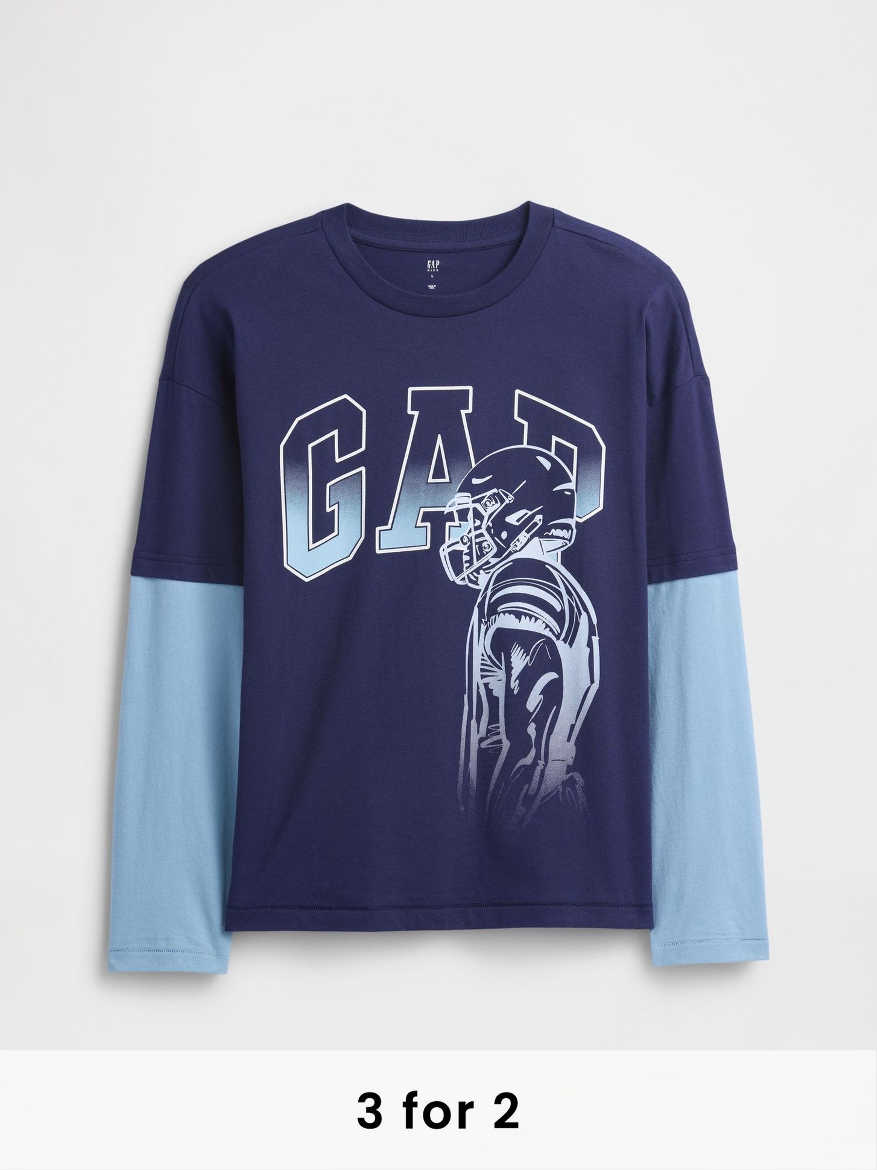 Blue Relaxed Graphic T-Shirt (4-13yrs) (W73596) | £12