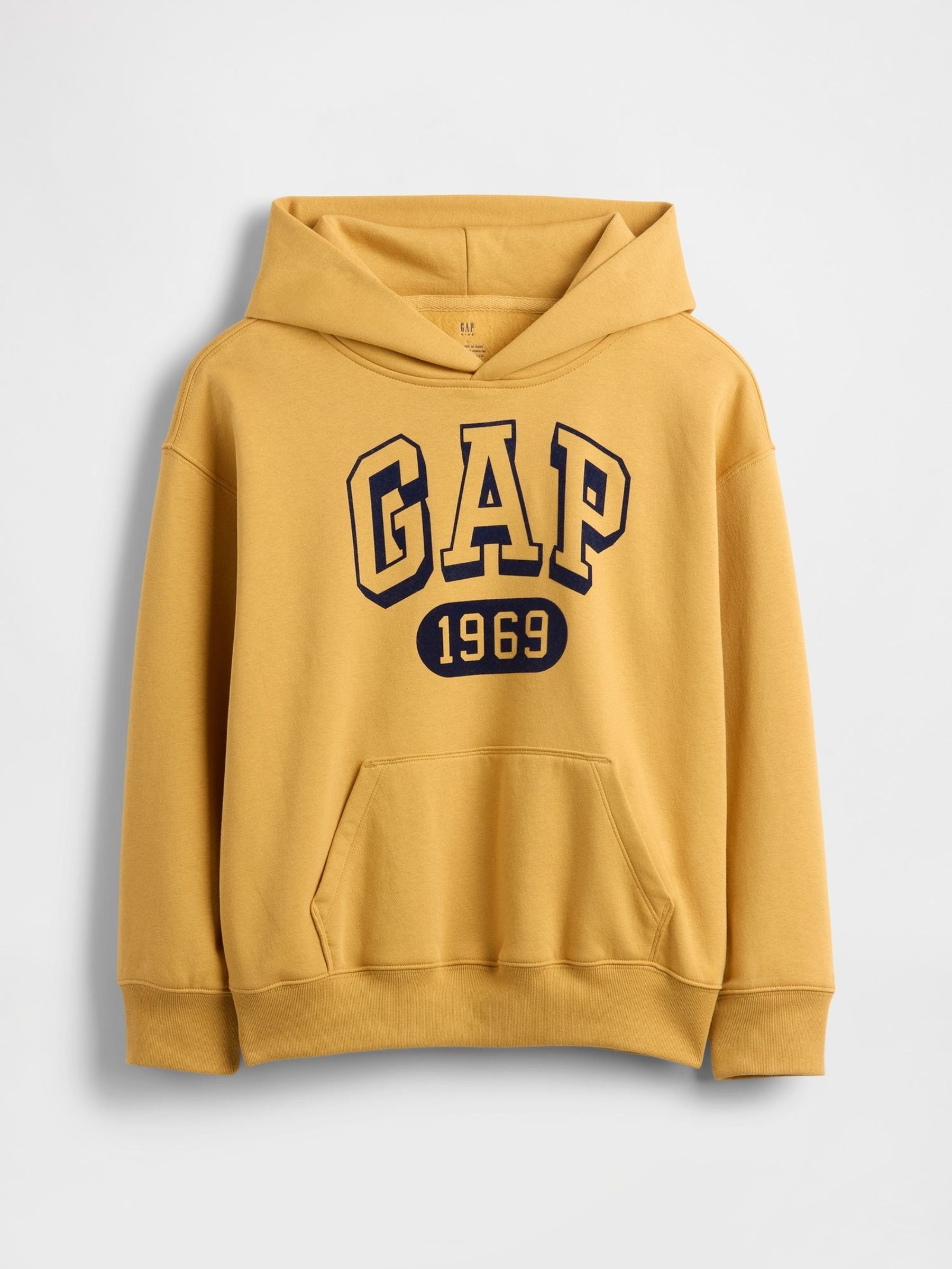 Yellow Vintage Soft Logo Hoodie (4-13yrs) (W73606) | £25