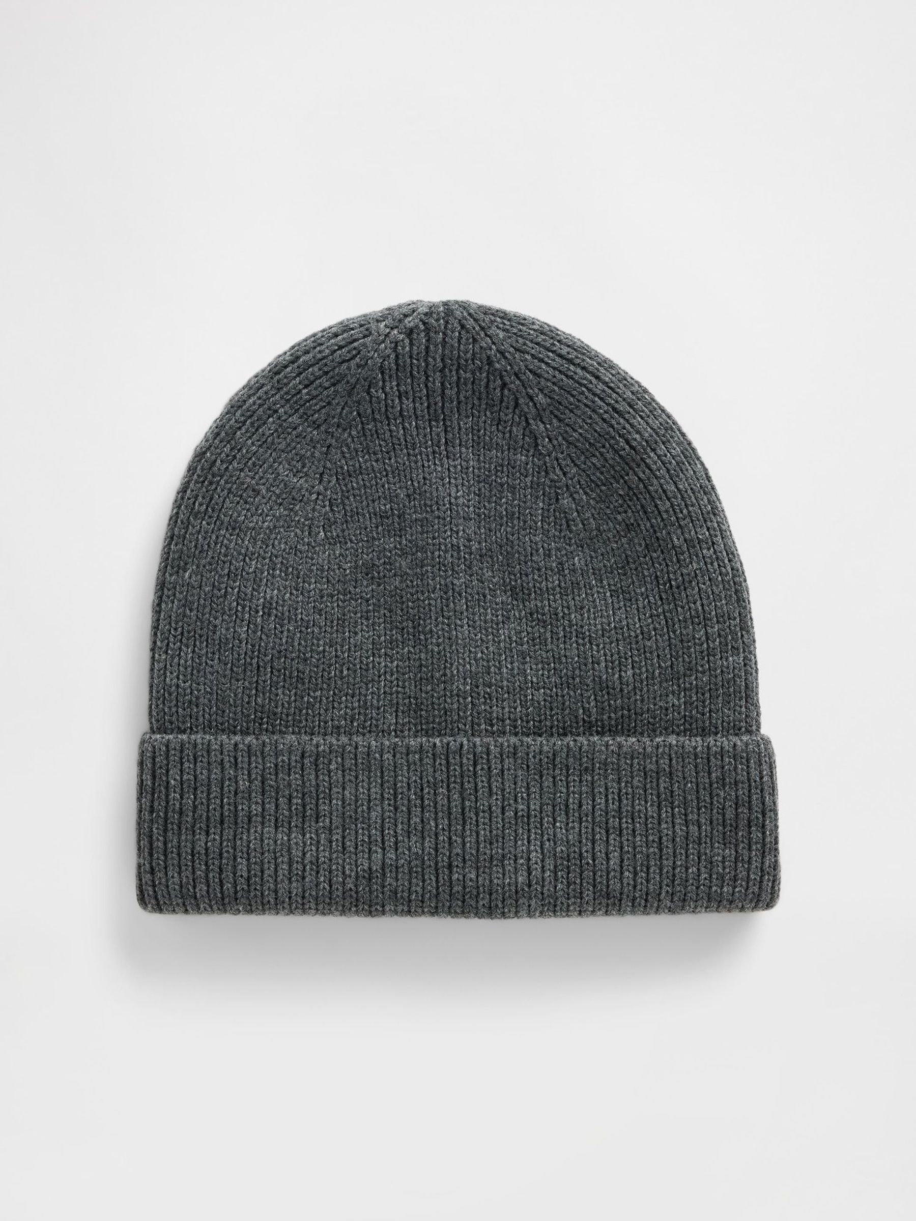 Grey V Cosy Ribbed Hat (W73618) | £12