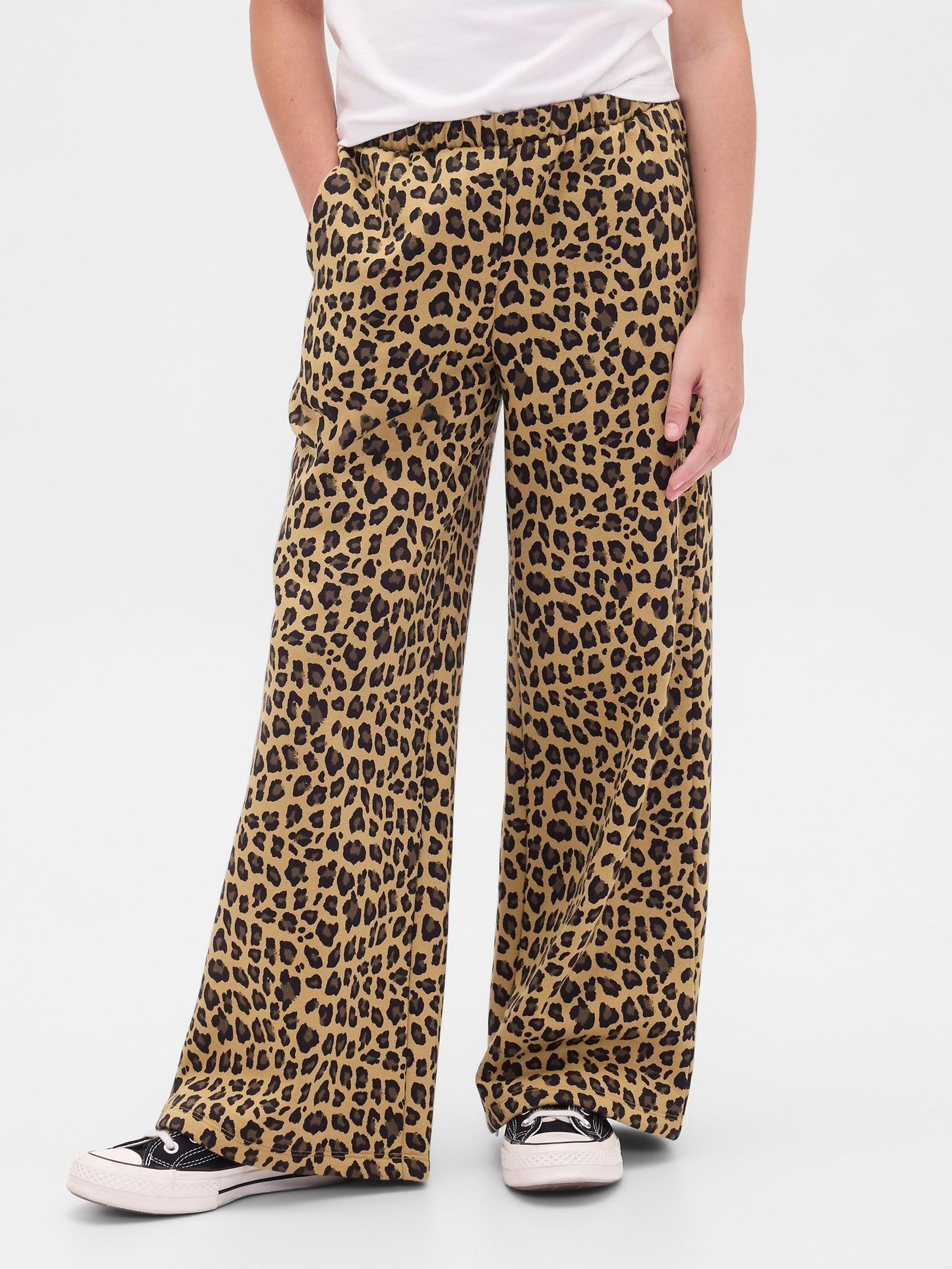 Brown Leopard Print VintageSoft Baggy Joggers (4-13yrs) (W73626) | £22