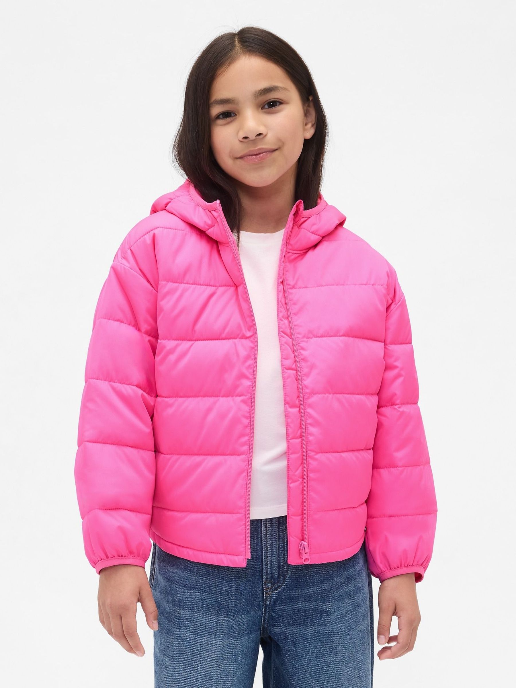 Bright Pink Cold Control Puffer Jacket (4-13yrs) (W73642) | £40