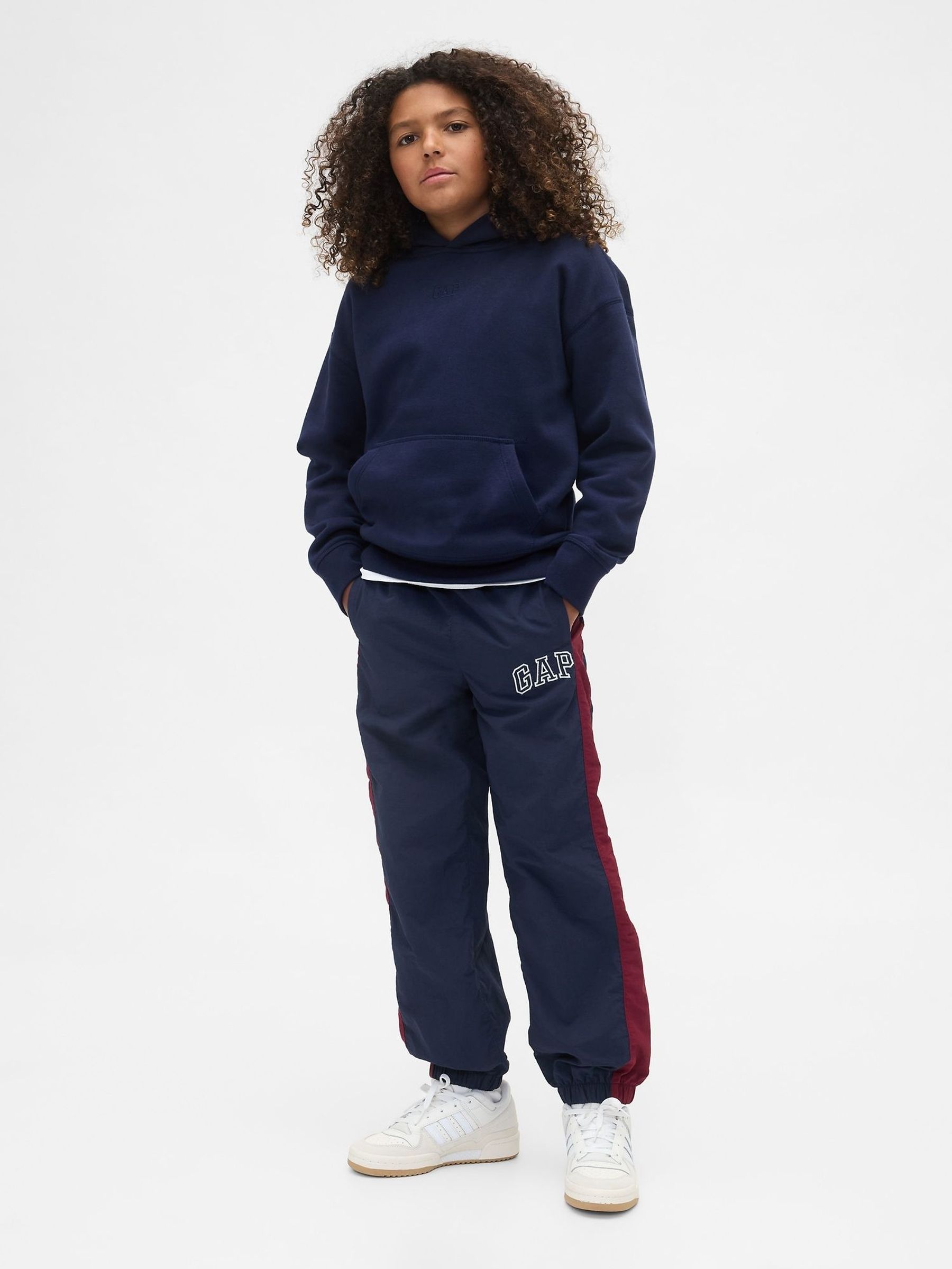 Blue Polyamide Relaxed Logo Joggers (4-13yrs) (W73655) | £25