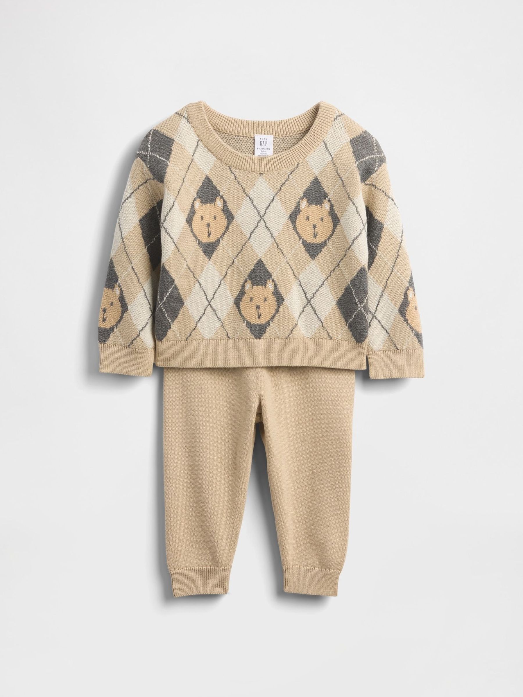 Beige Brannan Bear Sweatshirt Set (Newborn-24mths) (W73657) | £35