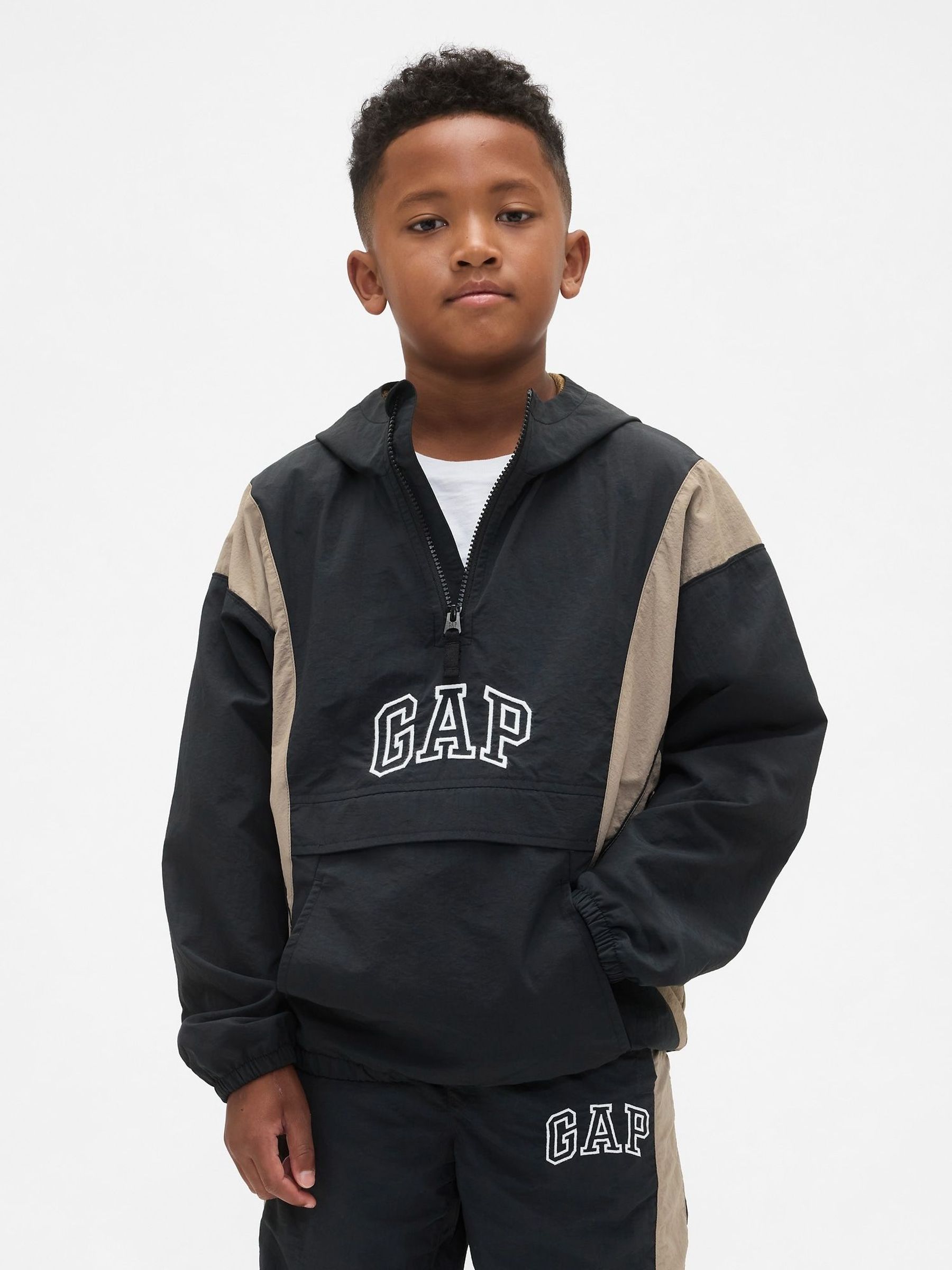 Black Polyamide Anorak Jacket (4-13yrs) (W73659) | £45