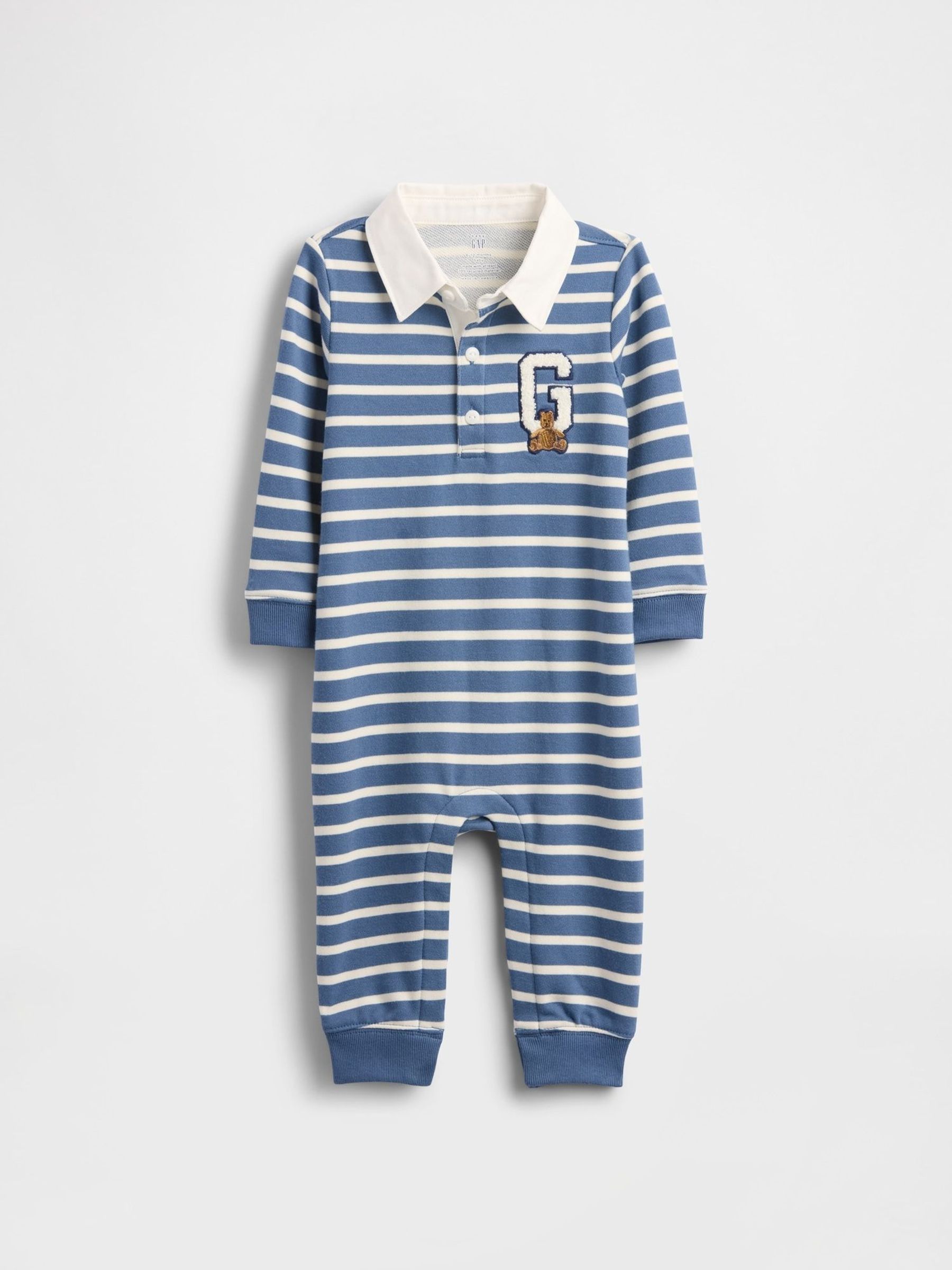Blue VintageSoft Varsity Bear Logo Sleepsuits One-Piece (Newborn-24mths) (W73663) | £25