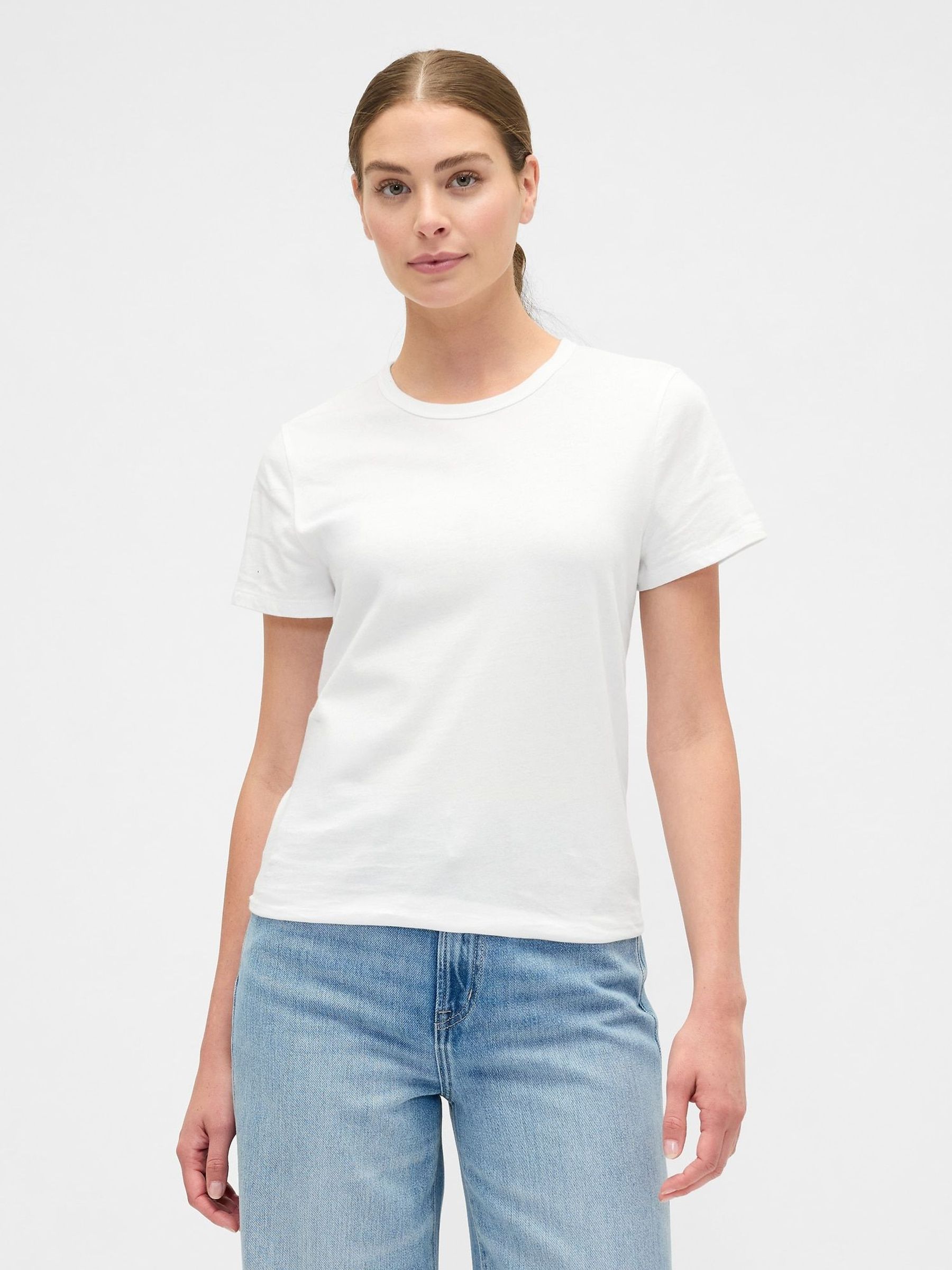 White Favourite Crew Neck T-Shirts 2 Pack (W73671) | £18