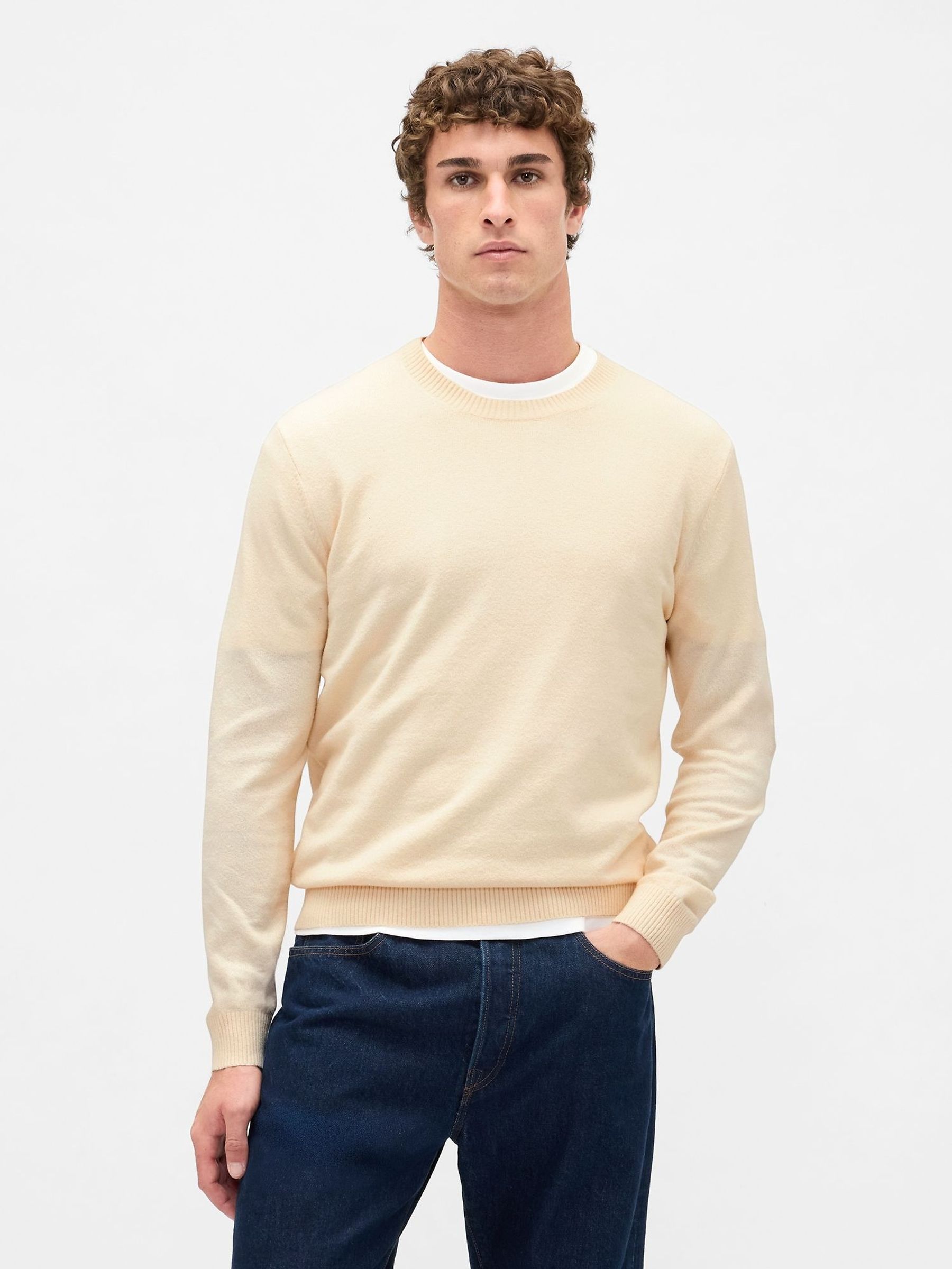 Cream CashSoft Crew Sweatshirt (W73732) | £40