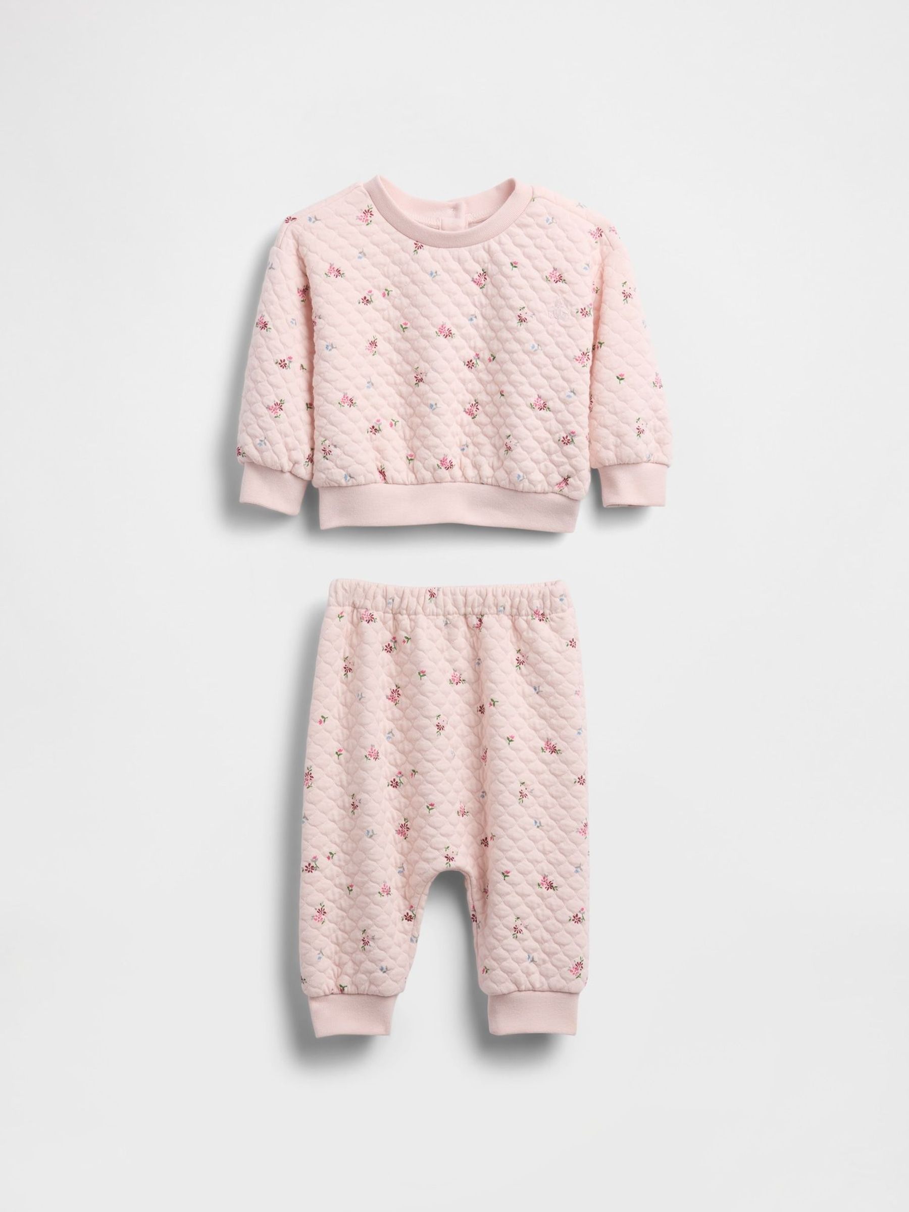 Pink Quilted Outfit Set (W73734) | £30