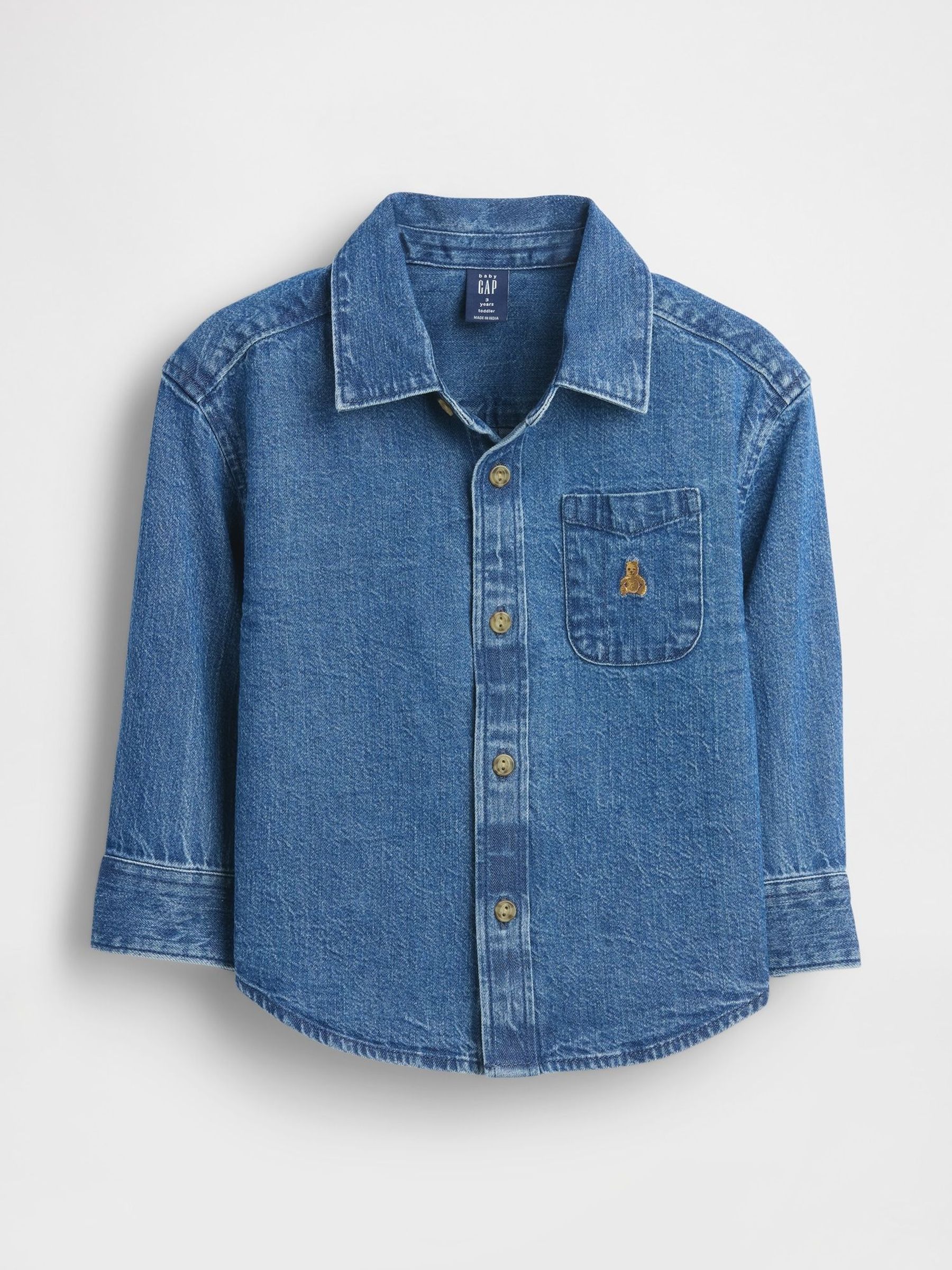 Blue Denim Oversized Shirt (6mths-5yrs) (W73749) | £22