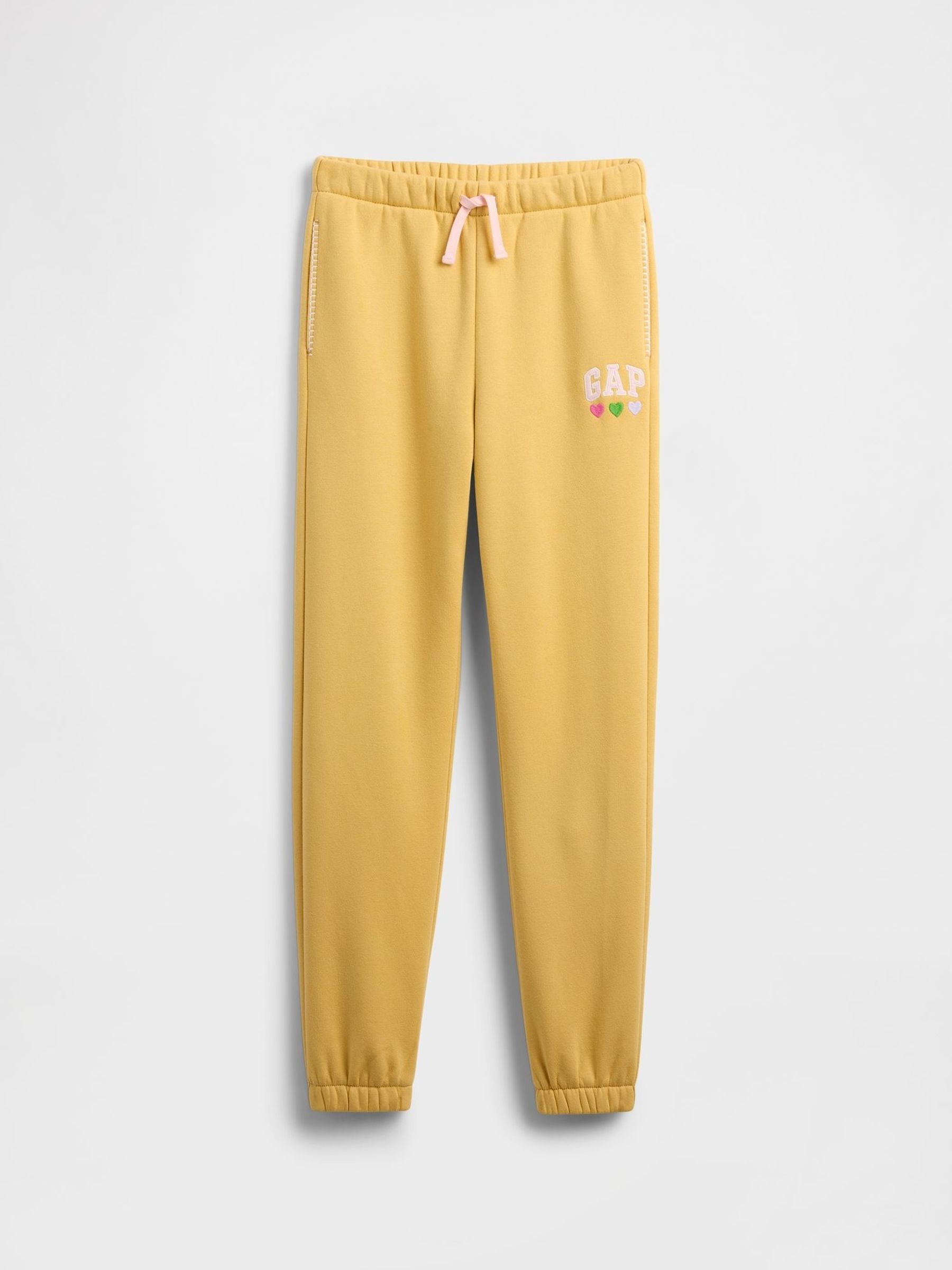Mid Yellow Logo Heritage Joggers (4-13yrs) (W73761) | £18