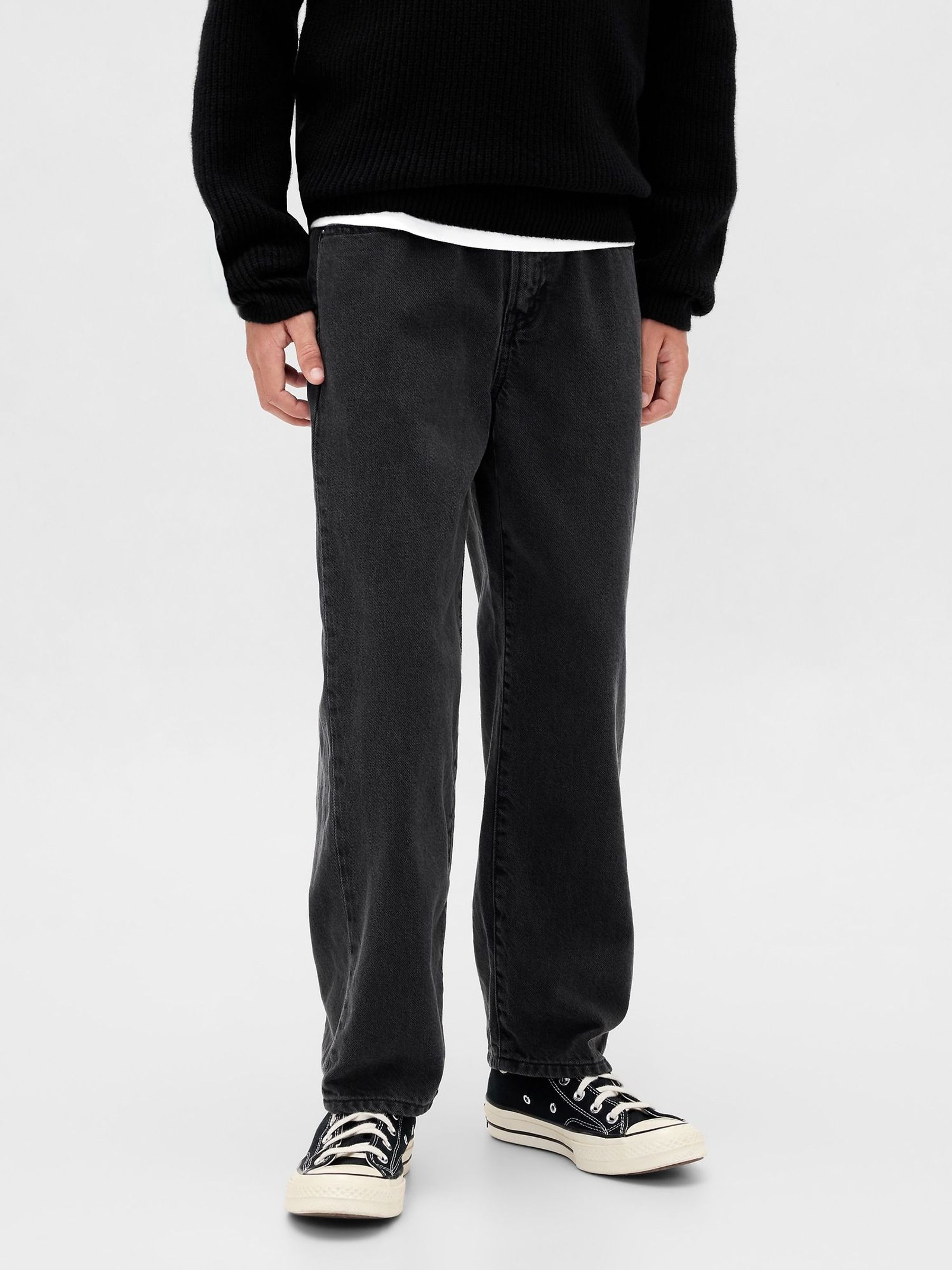 Black Relaxed Soft Jeans (5-13yrs) (W73772) | £30