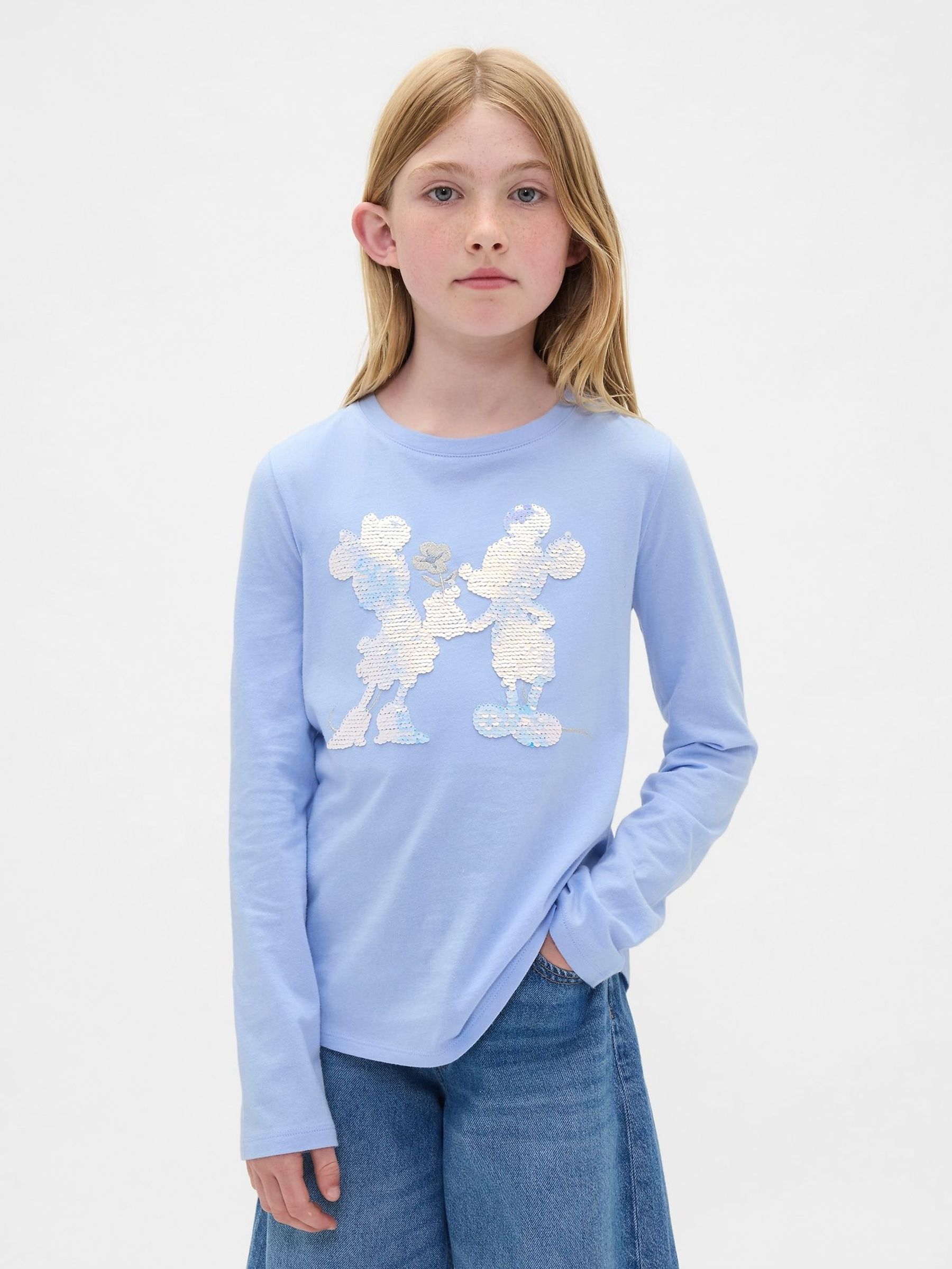Blue And Disney Relaxed Flippy-Sequin Graphic T-Shirt (W73780) | £14