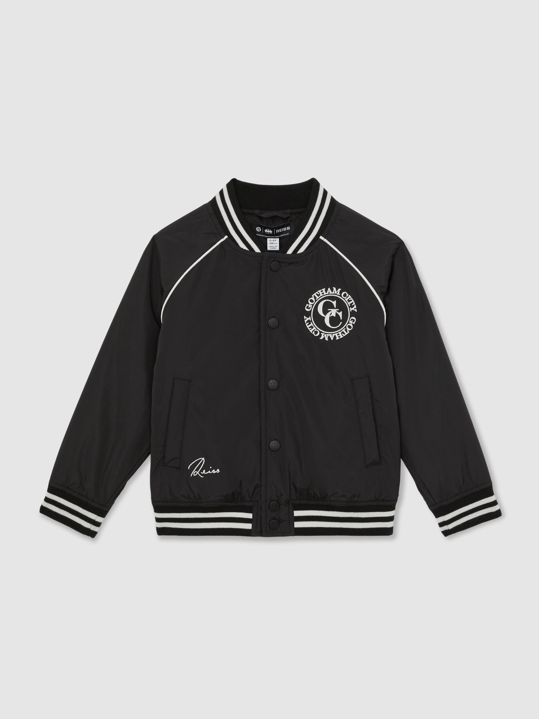 13-14 yrs Batman | Reiss Gotham City Jacket in Black (W74981) | £78