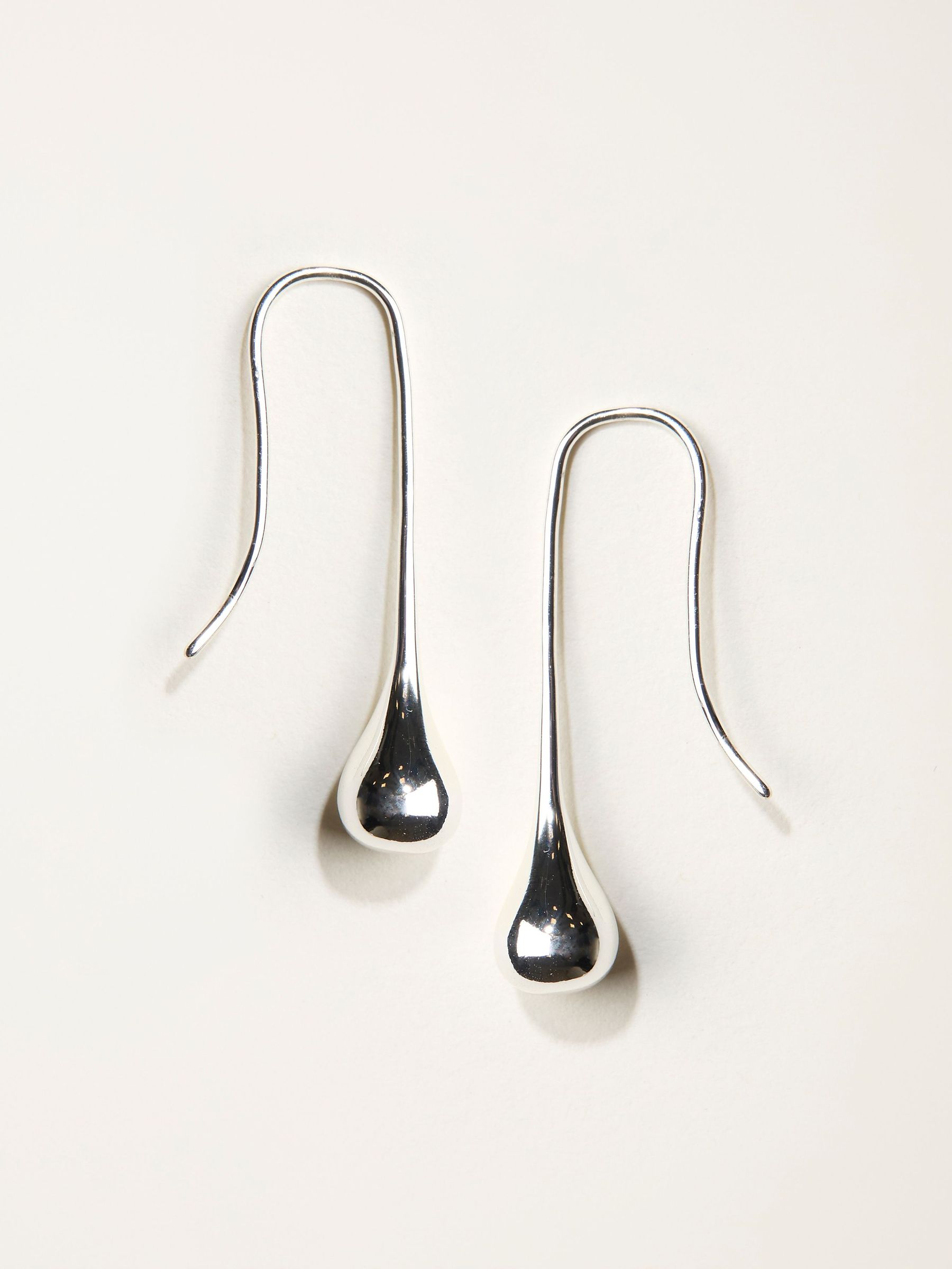 Silver Tone Drop Earrings (W75121) | £12.50