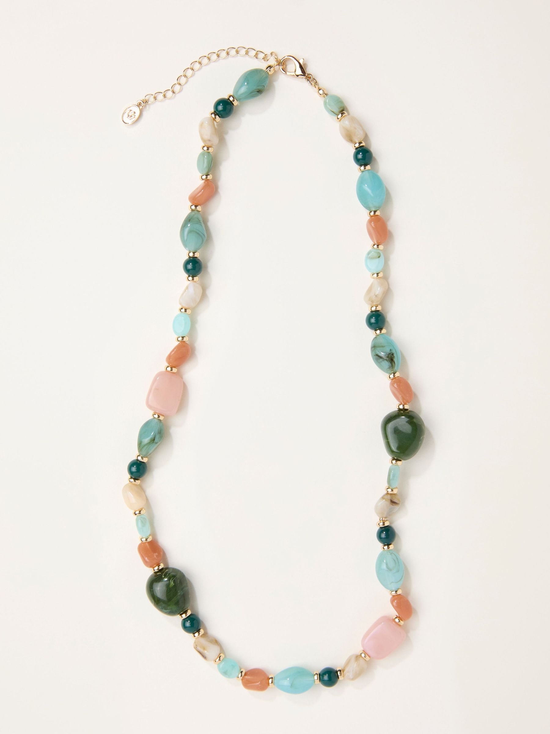 Multi Colour Large Bead Necklace (W75172) | £19.50