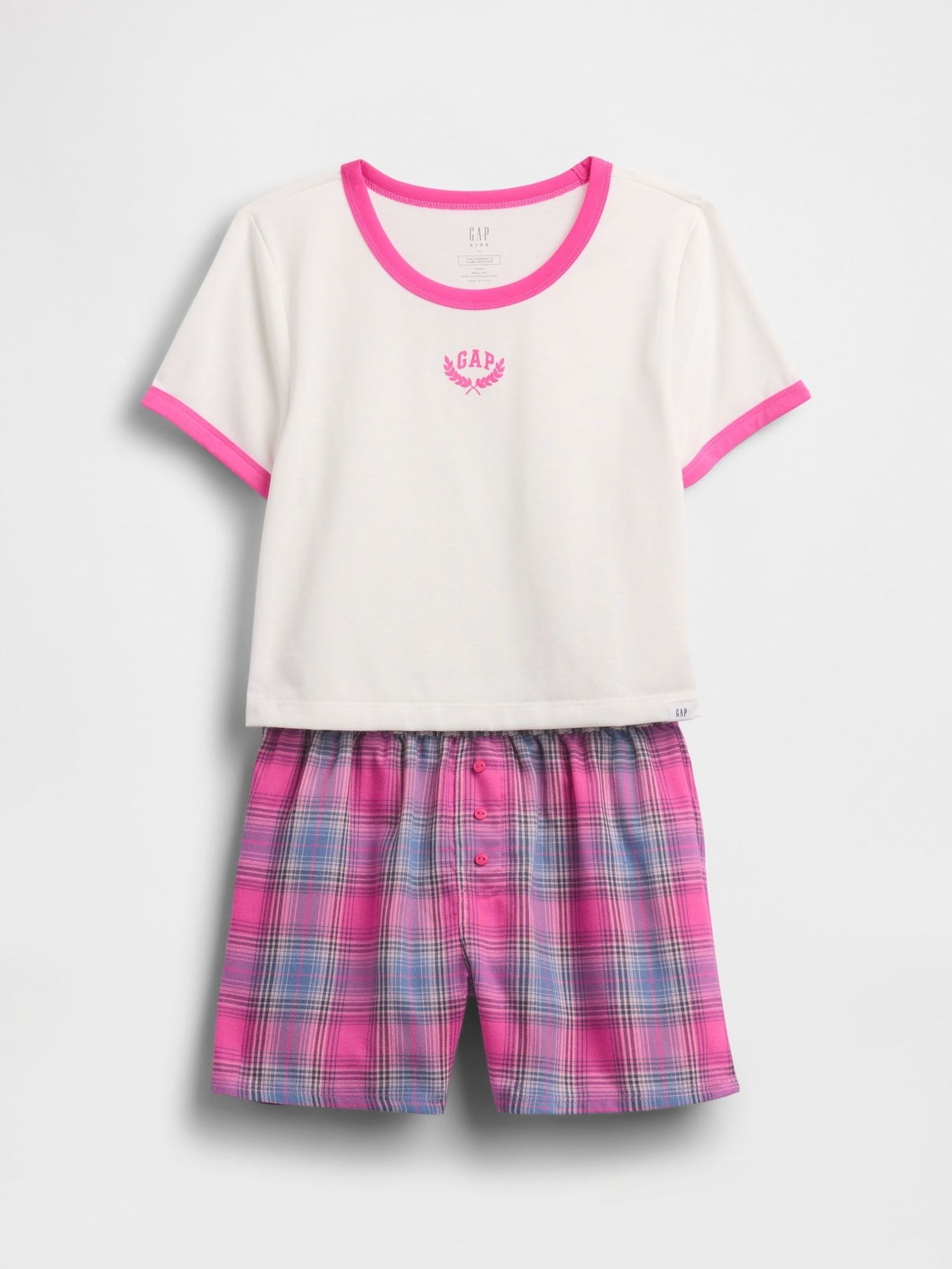 Pink Pyjamas Short Set (6-13yrs) (W75217) | £25