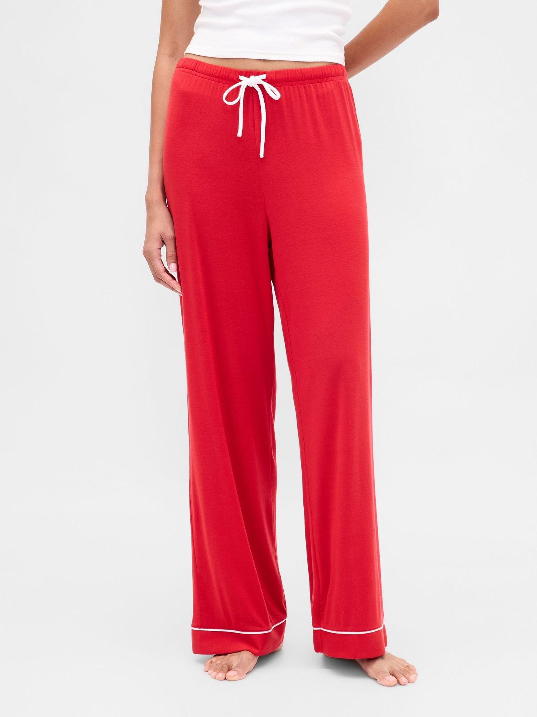 Red Modal Pyjama Trousers (W75233) | £25
