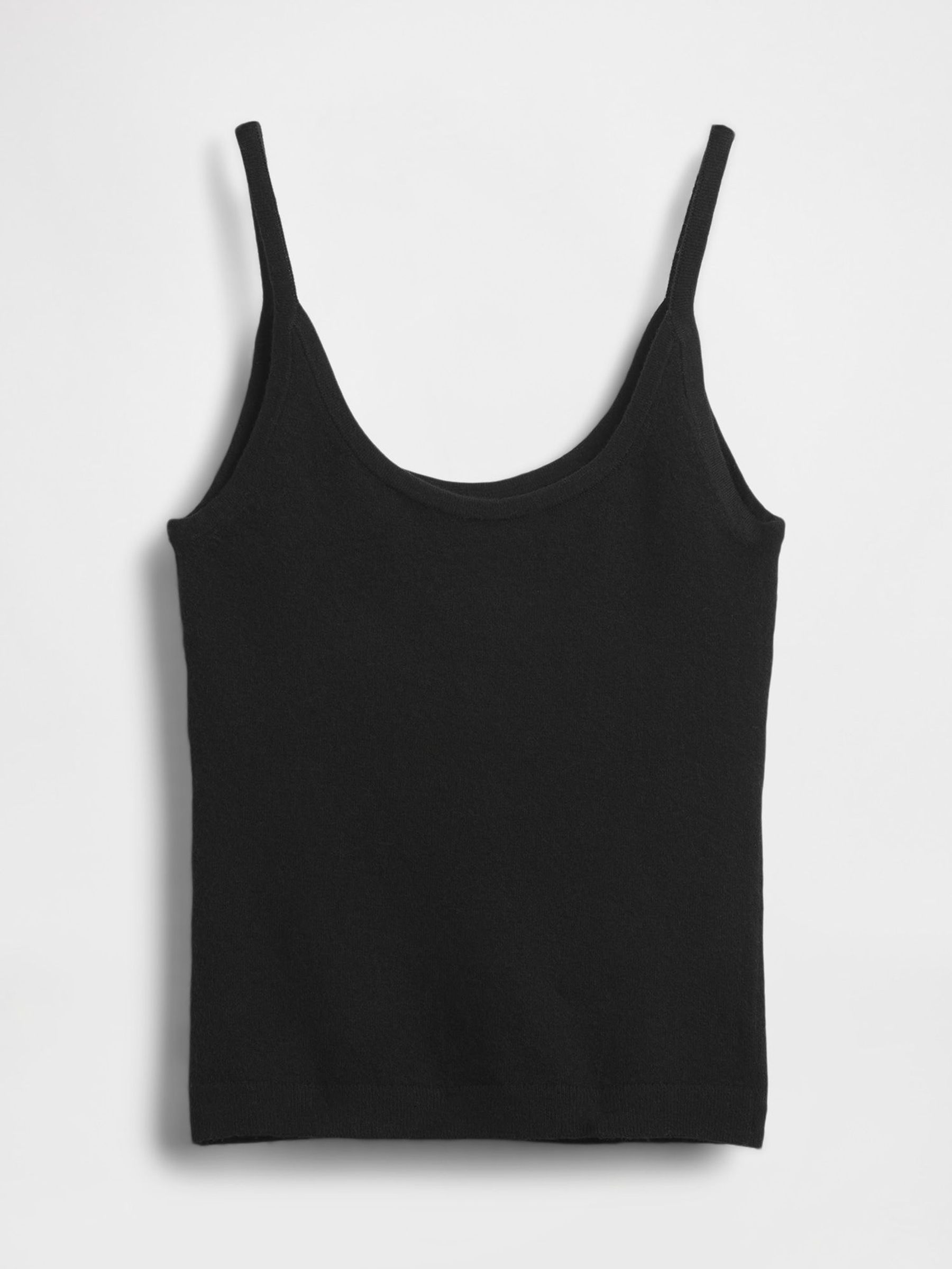 Black Soft Touch Cropped Knit Vest Top (W75241) | £25