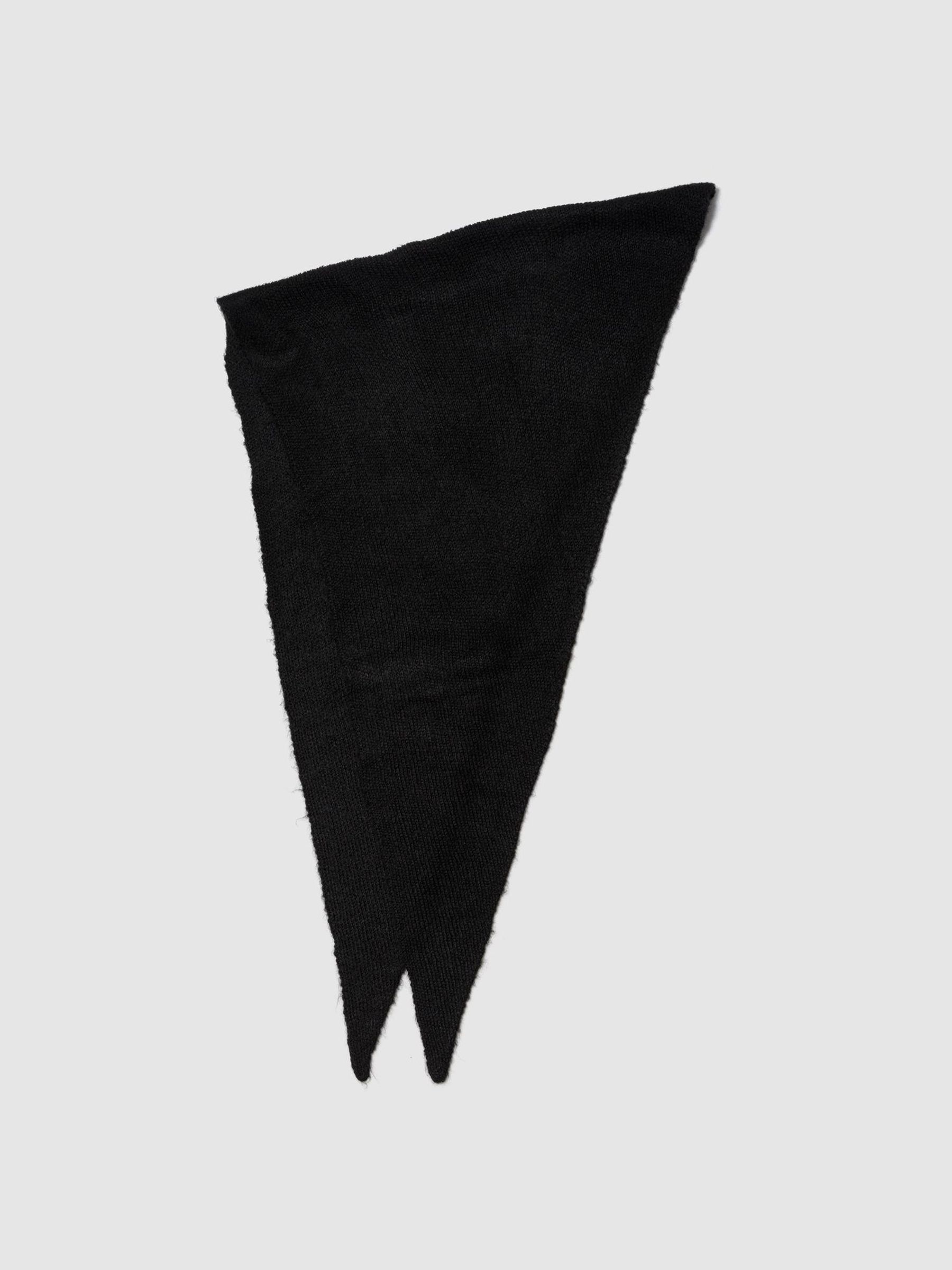Black Brushed Triangle Scarf (W75242) | £30