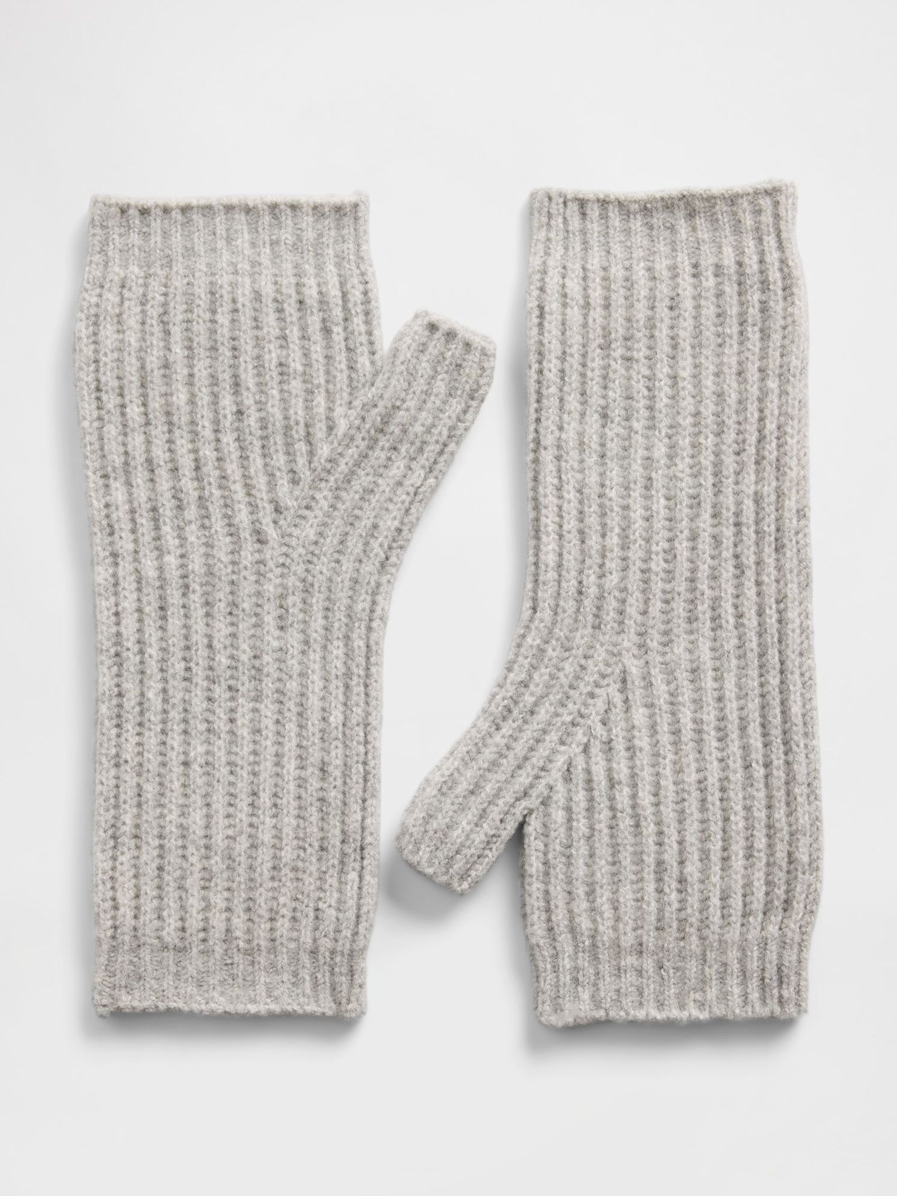 Grey Soft Touch Fingerless Mittens (W75250) | £15