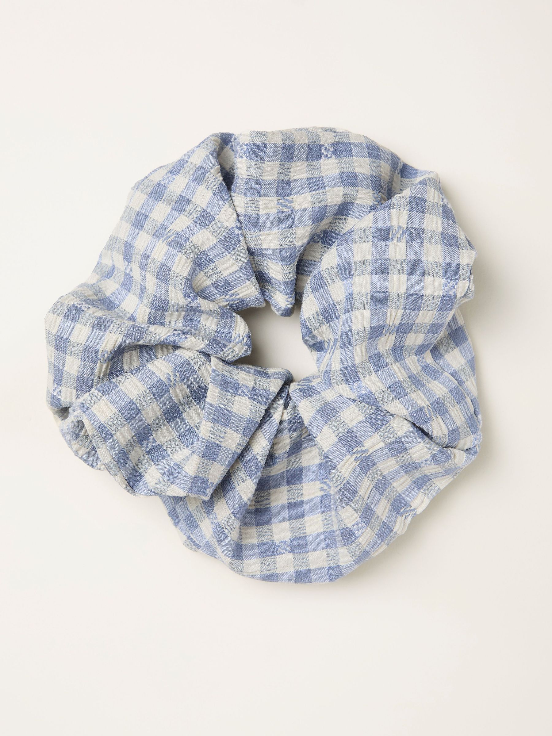 Blue Gingham Scrunchie (W75803) | £8.50