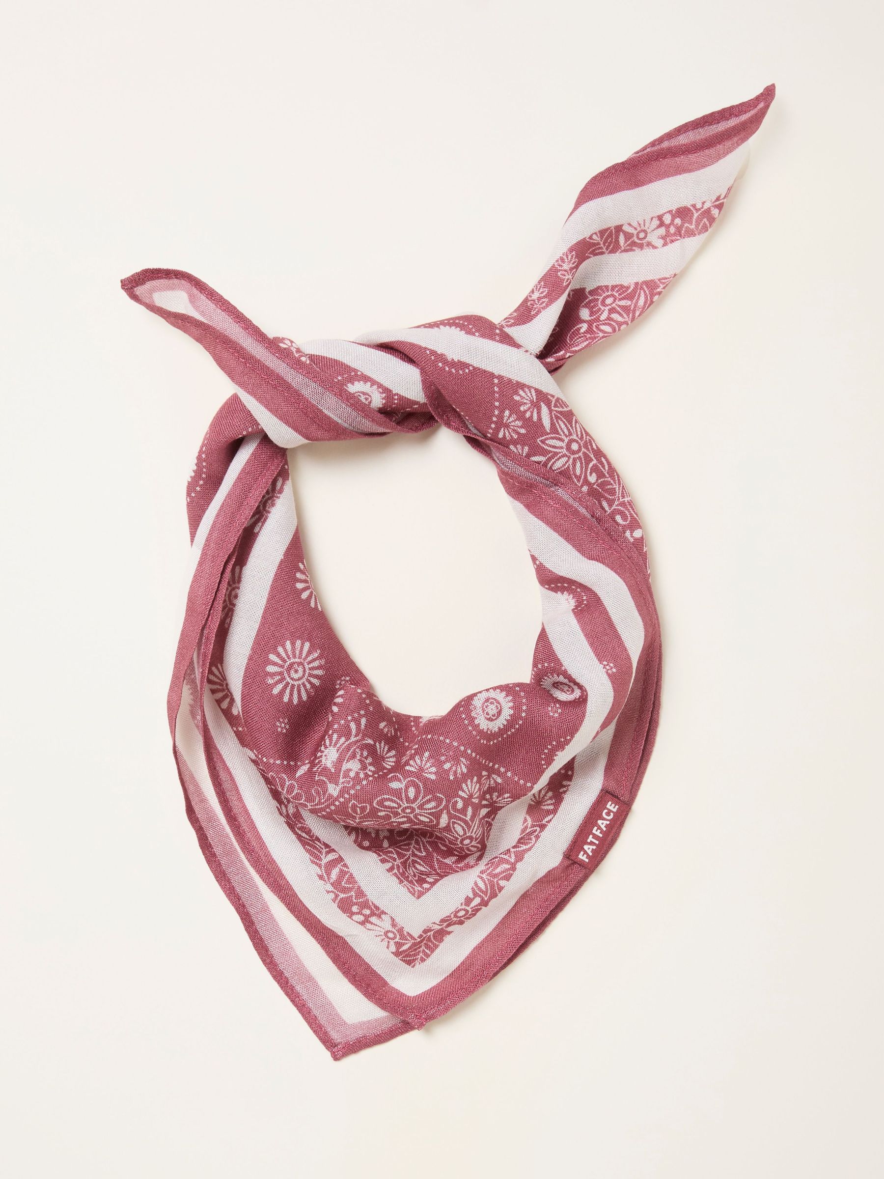 Pink Patchwork Bandana Hair Scarf (W75819) | £12.50