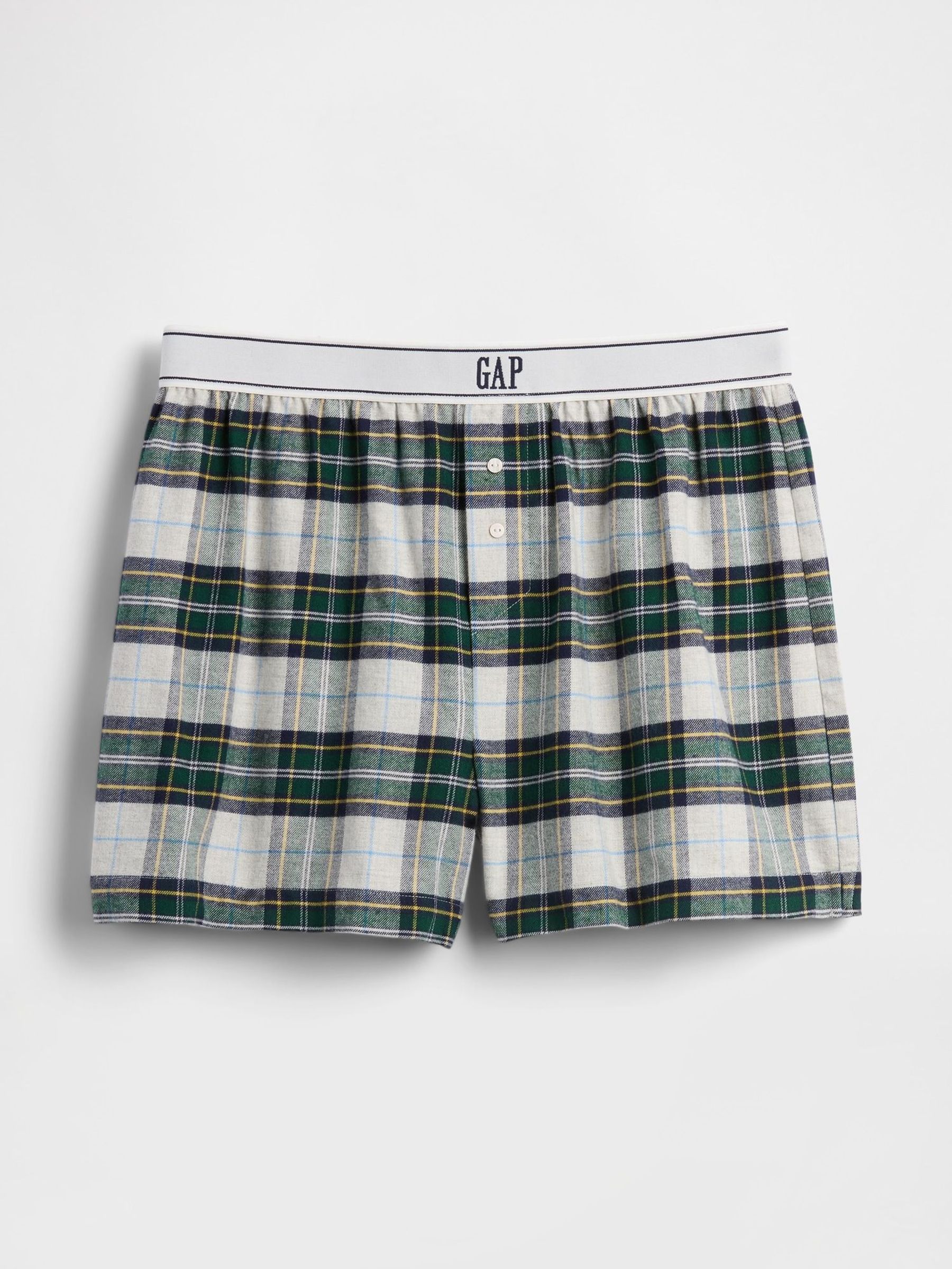Green Logo Flannel Boxer Shorts (W76713) | £15
