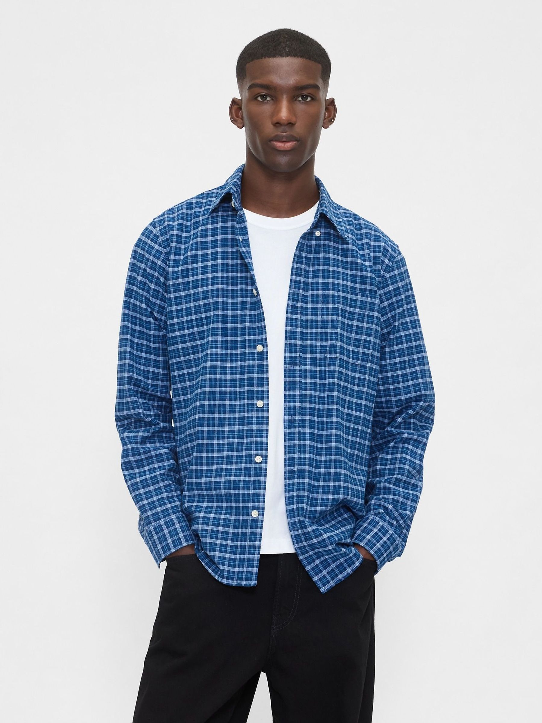 Blue Check Oxford Shirt (W76716) | £40
