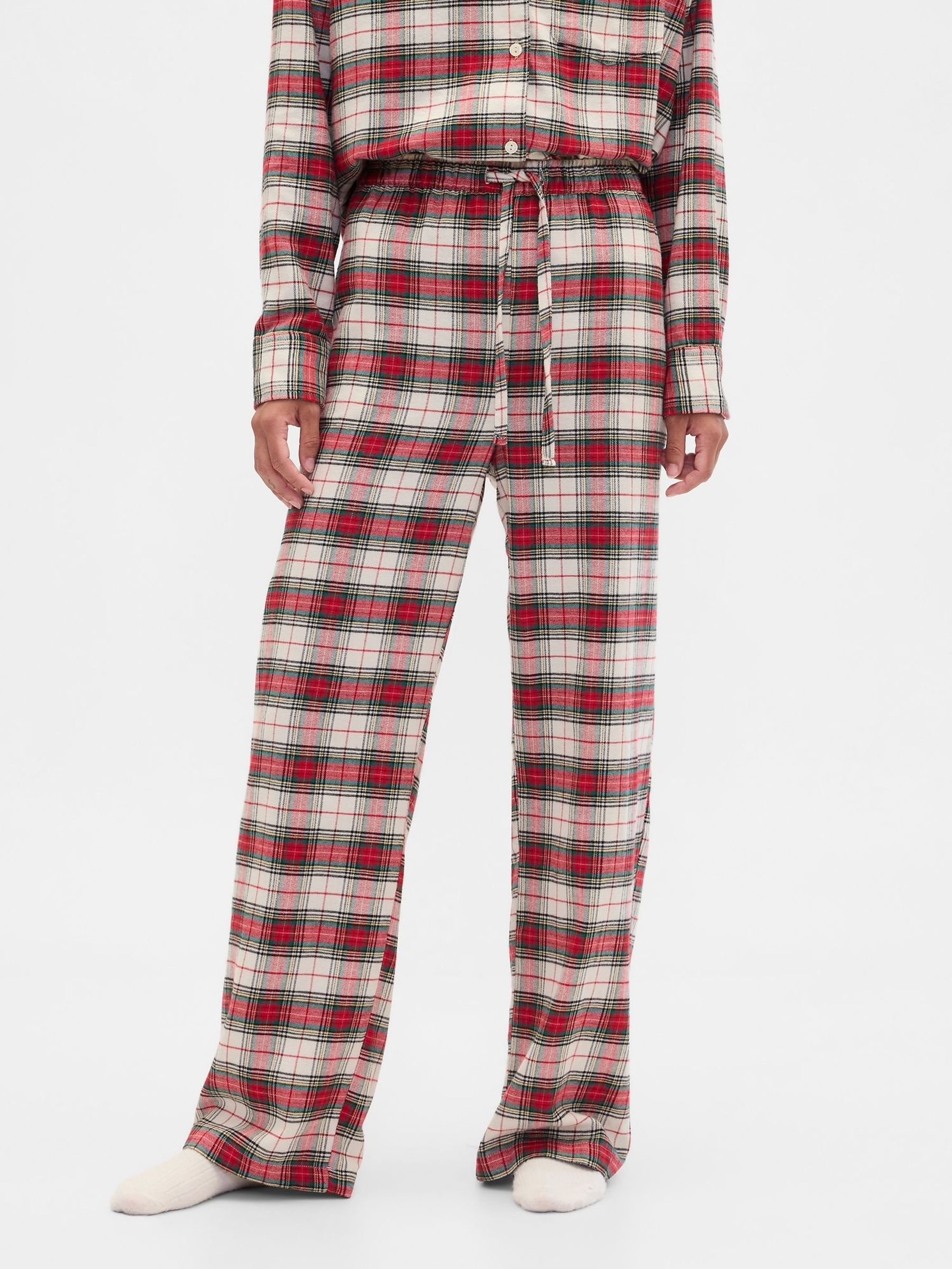 Red Check Flannel Trousers (W76737) | £25