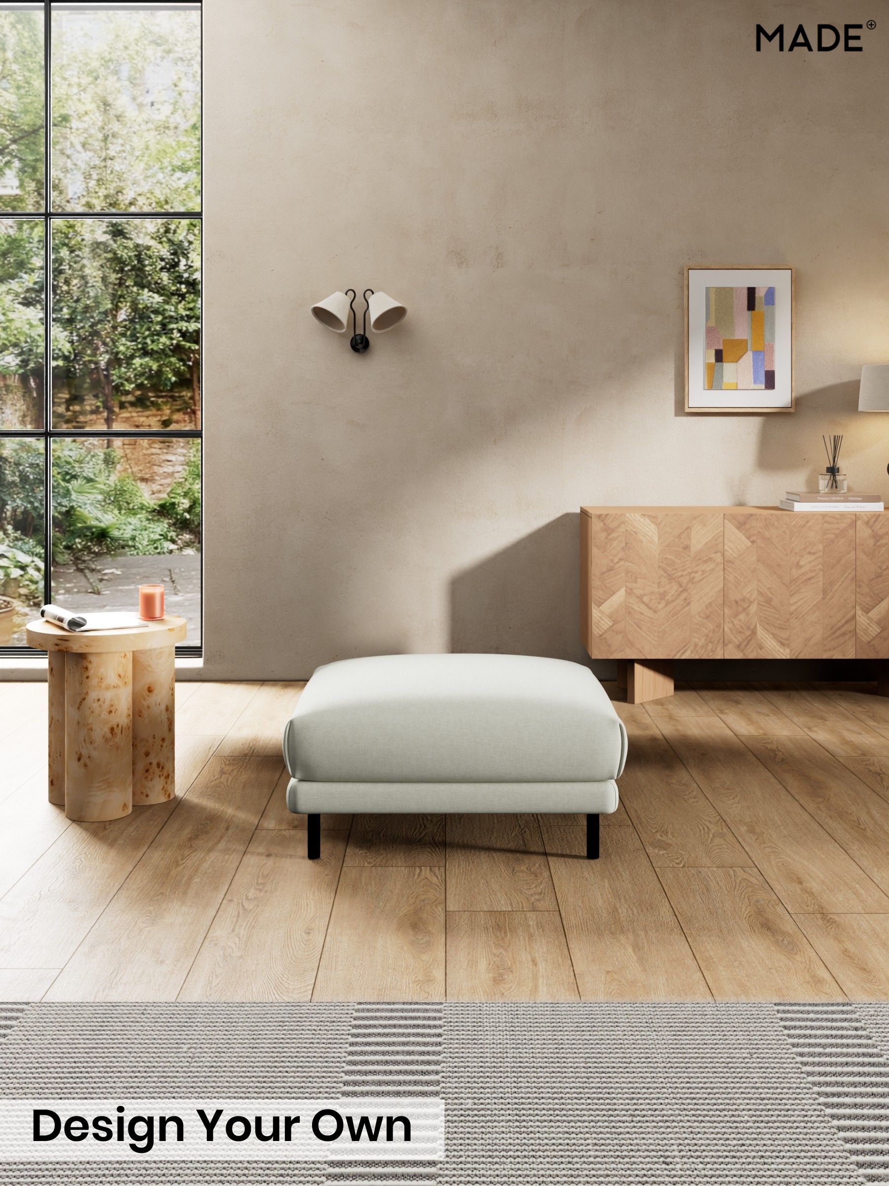 Textured Slub Weave/Light Natural - Odin By Made