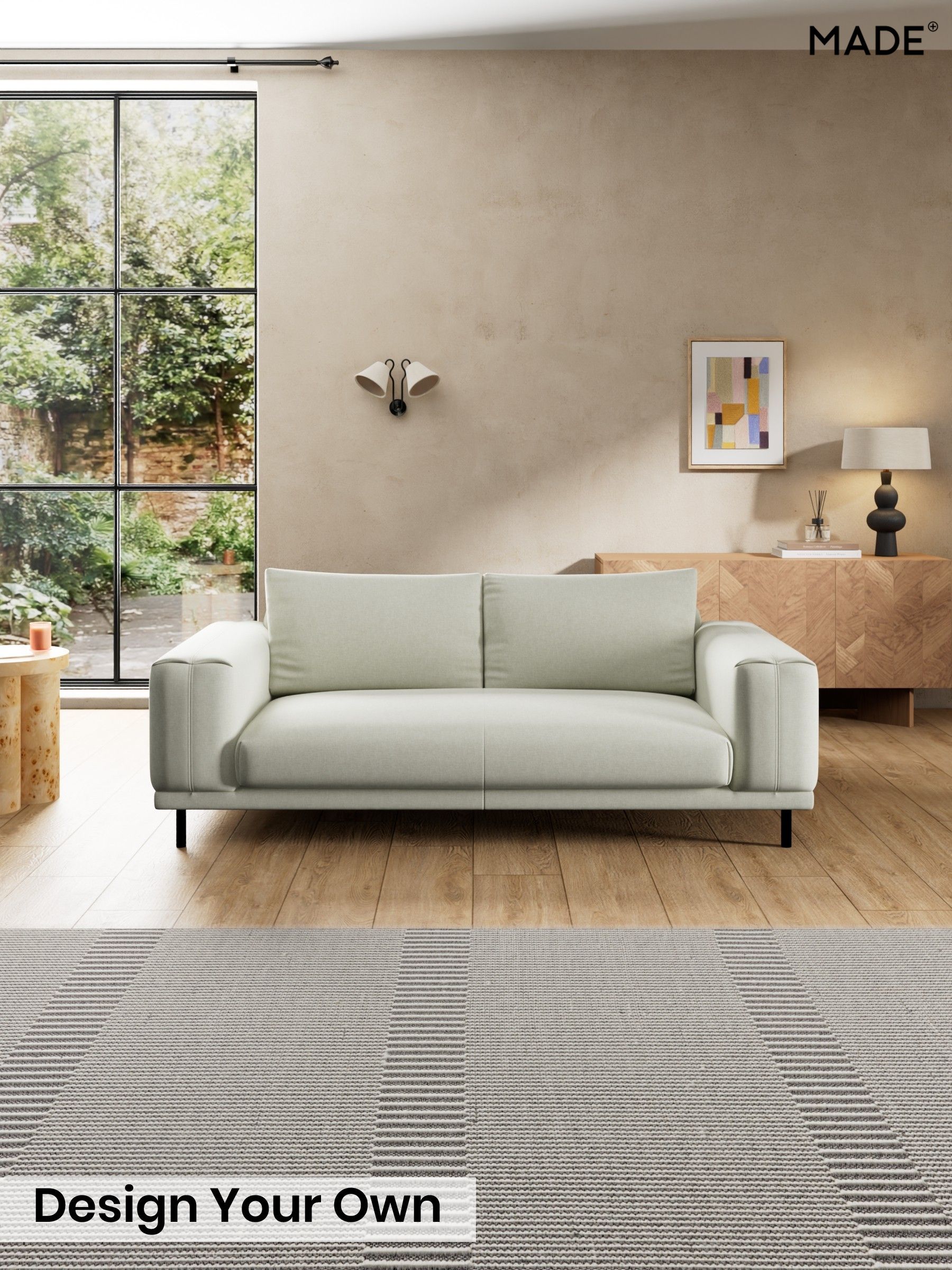 Textured Slub Weave/Light Natural - Odin By Made