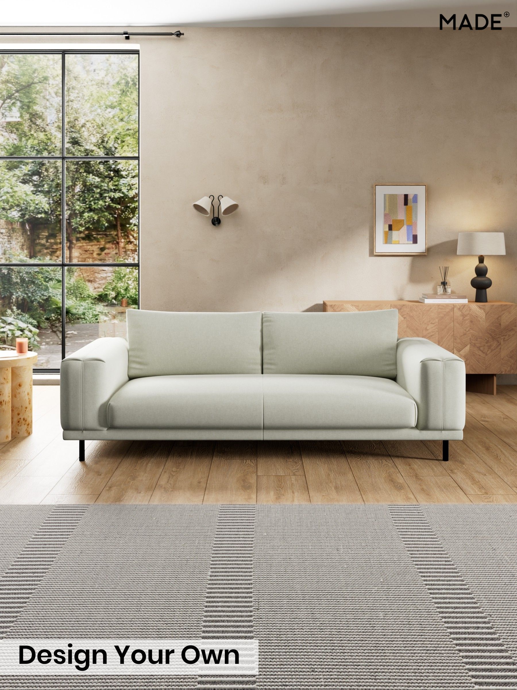 Textured Slub Weave/Light Natural - Odin By Made