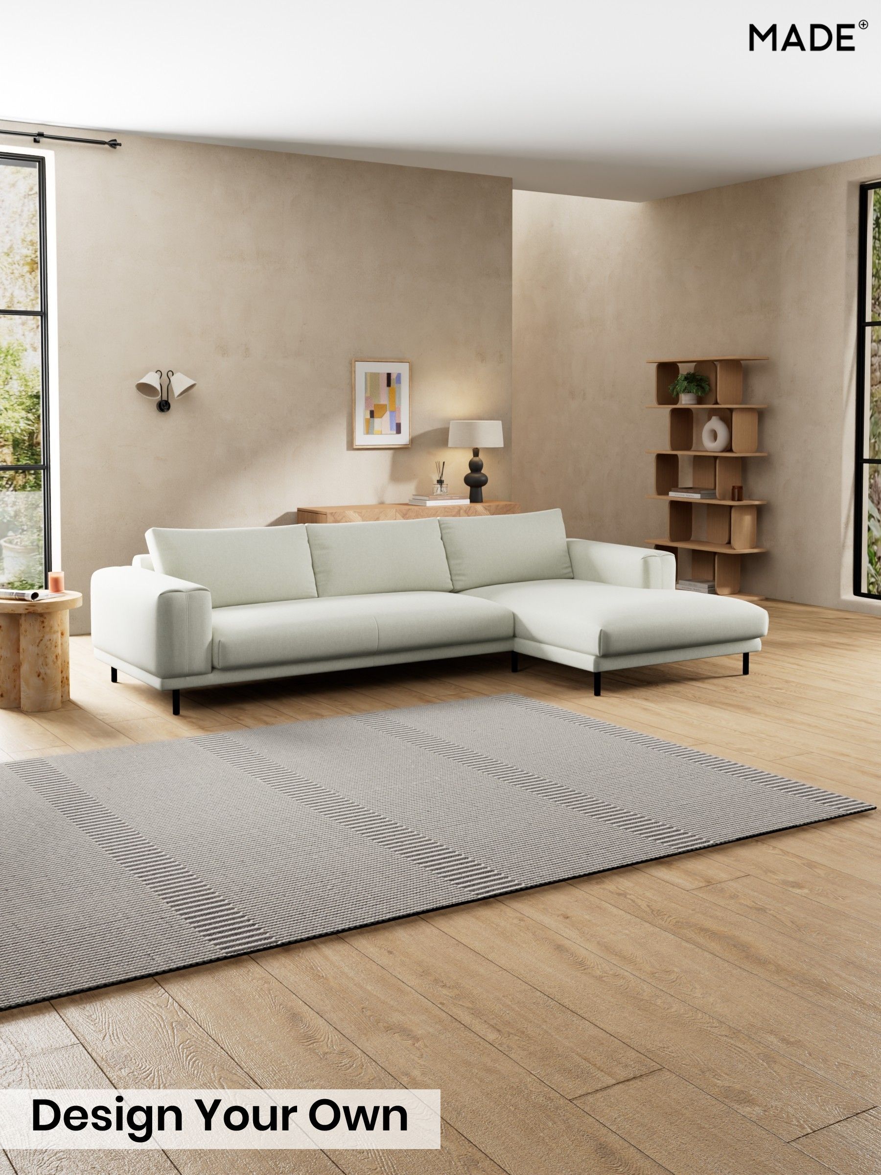 Textured Slub Weave/Light Natural - Odin By Made